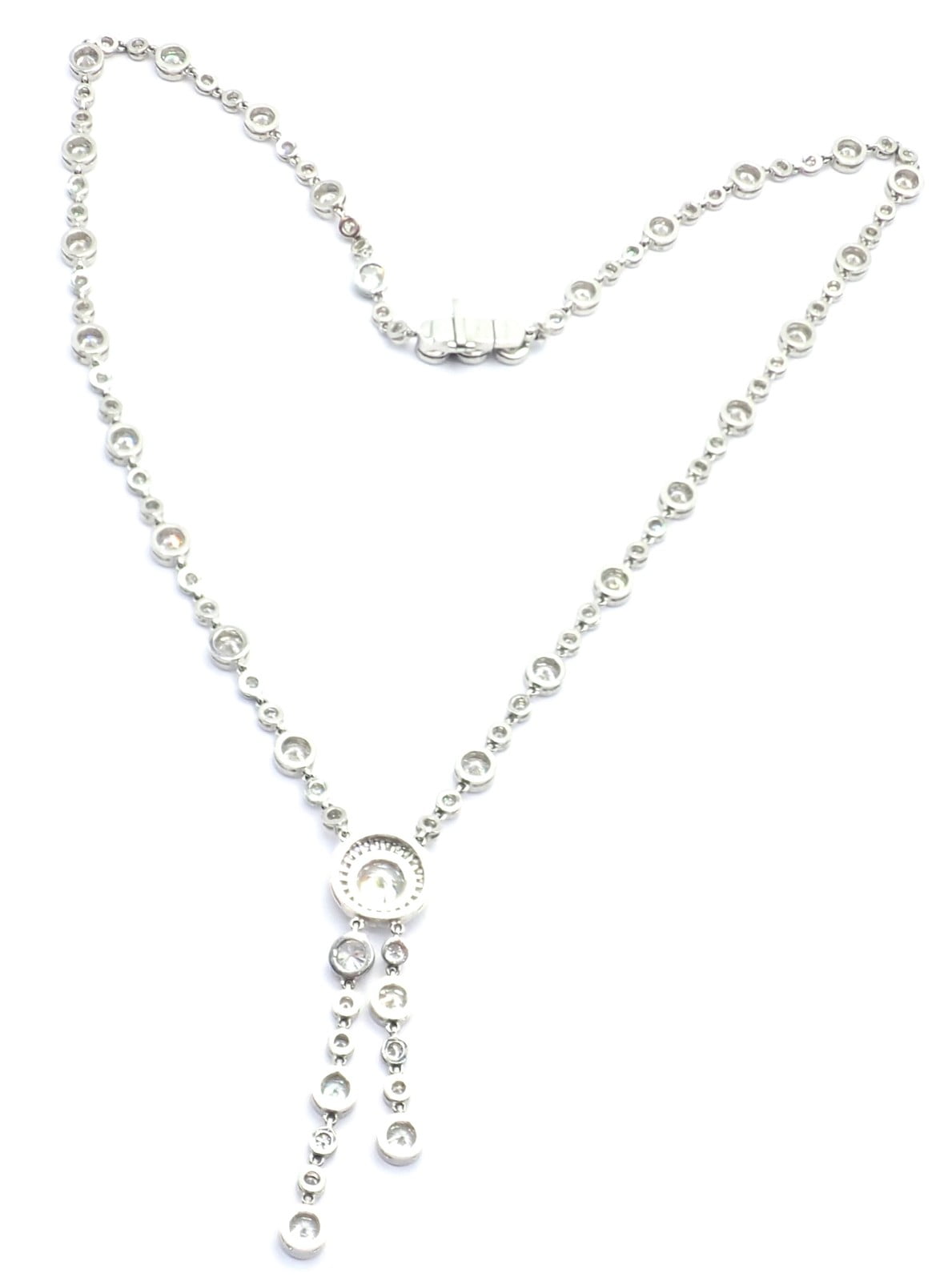 Tiffany & Co. Jewelry & Watches:Fine Jewelry:Necklaces & Pendants Tiffany & Co Jazz Platinum 8.75ct Diamond Lariat Drop Necklace