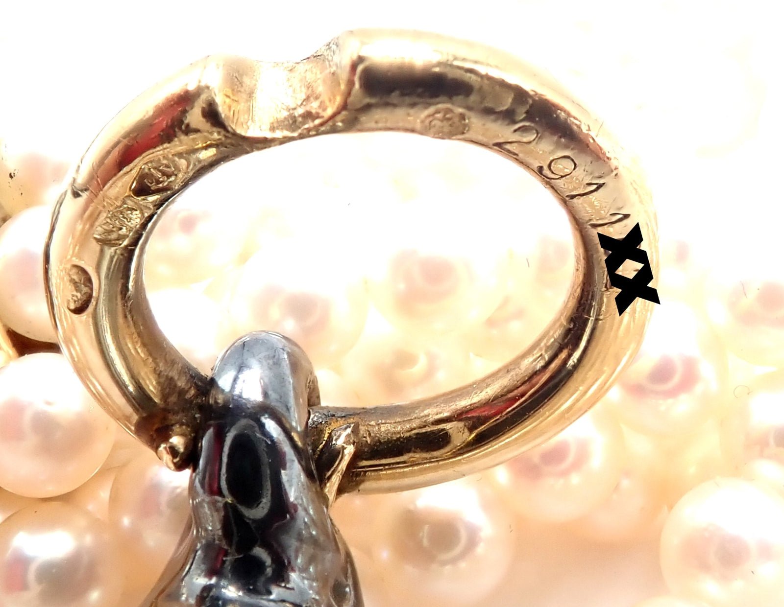 Panthere de Cartier Panther 18k Yellow Gold & Silverium Pearl Emerald Necklace | Fortrove