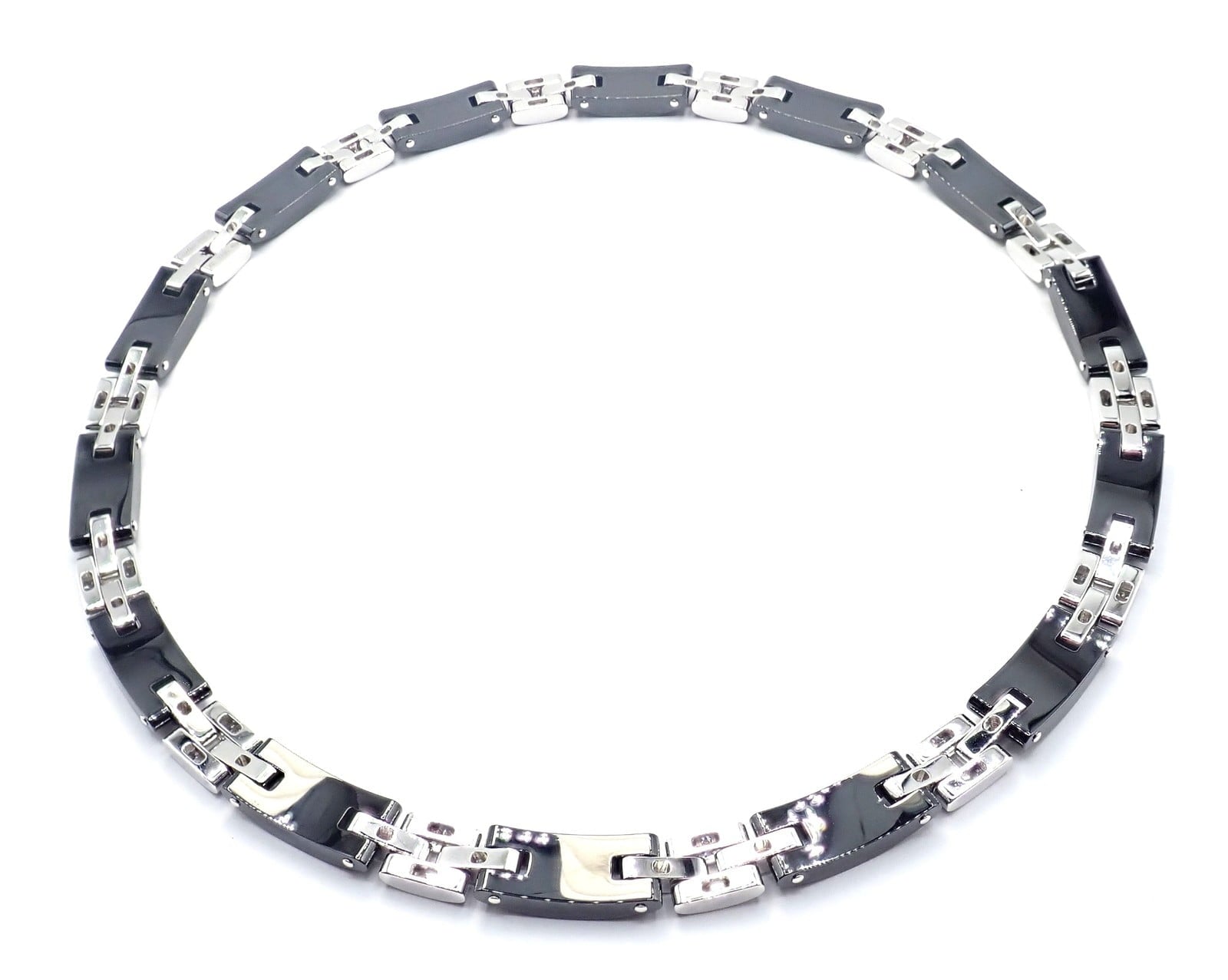 Cartier Jewelry & Watches:Fine Jewelry:Necklaces & Pendants Authentic! Cartier Maillon Panthere 18K White Gold Diamond Ceramic Link Necklace