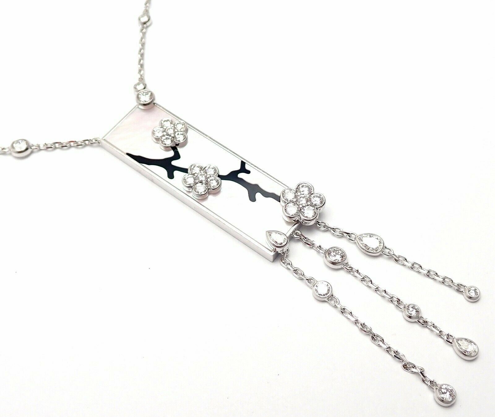 Van Cleef & Arpels Jewelry & Watches:Fine Jewelry:Necklaces & Pendants Authentic! Van Cleef & Arpels Miroir Des Eaux 18k Gold Diamond MOP Necklace