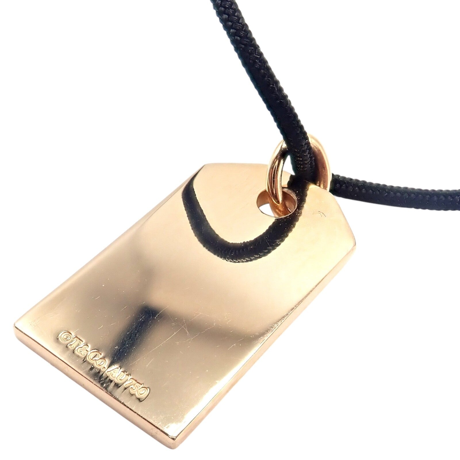 Rare! Tiffany & Co 18k Rose Gold Cat Street Tokyo Harajuku Japan Medium Necklace | Fortrove