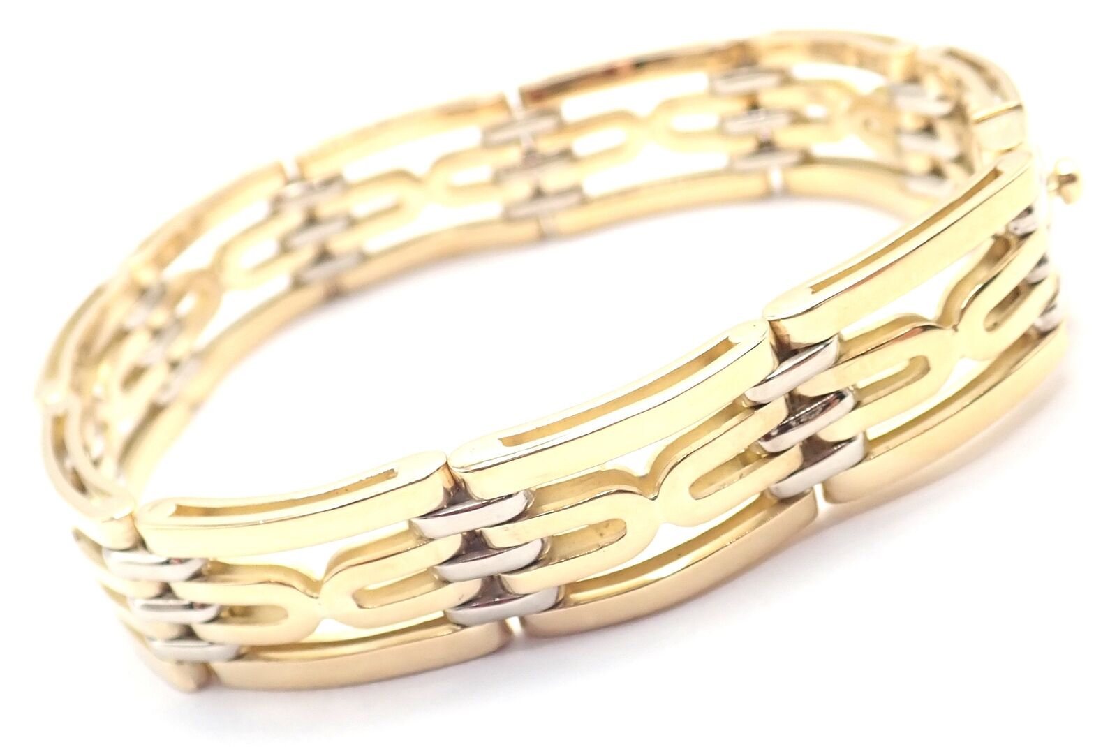 Authentic! Vintage Bvlgari Bulgari 18k Yellow Gold Link Bracelet | Fortrove