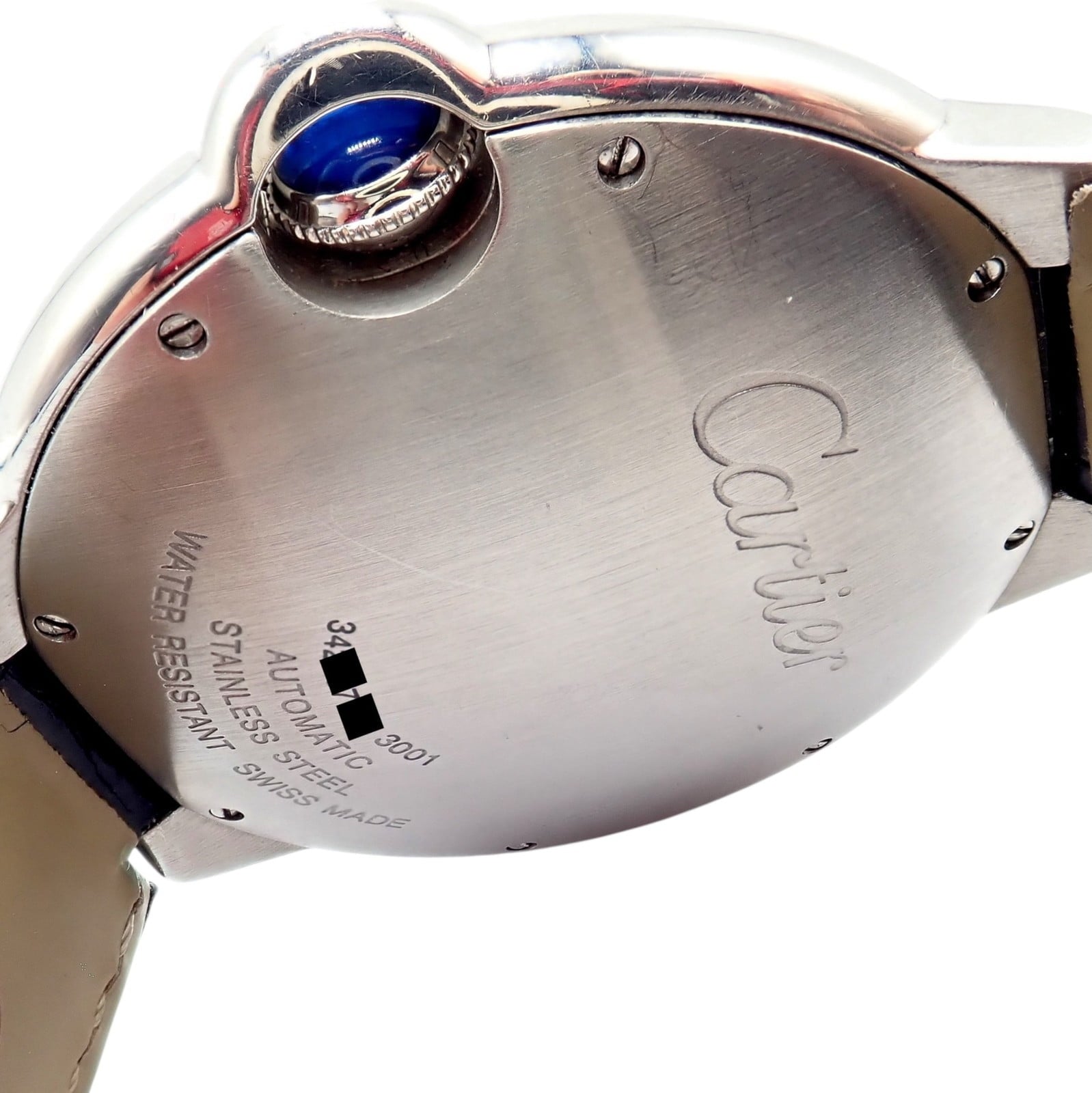 Cartier Jewelry & Watches:Watches, Parts & Accessories:Watches:Wristwatches Cartier Stainless Steel Ballon Bleu Custom Diamond Enamel Automatic Watch 3001