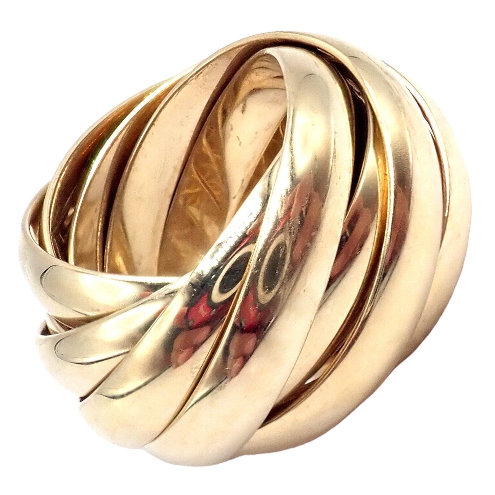 Authentic! Tiffany & Co 18k Yellow Gold 9 Row Melody Calife Picasso Ring sz 5 | Fortrove