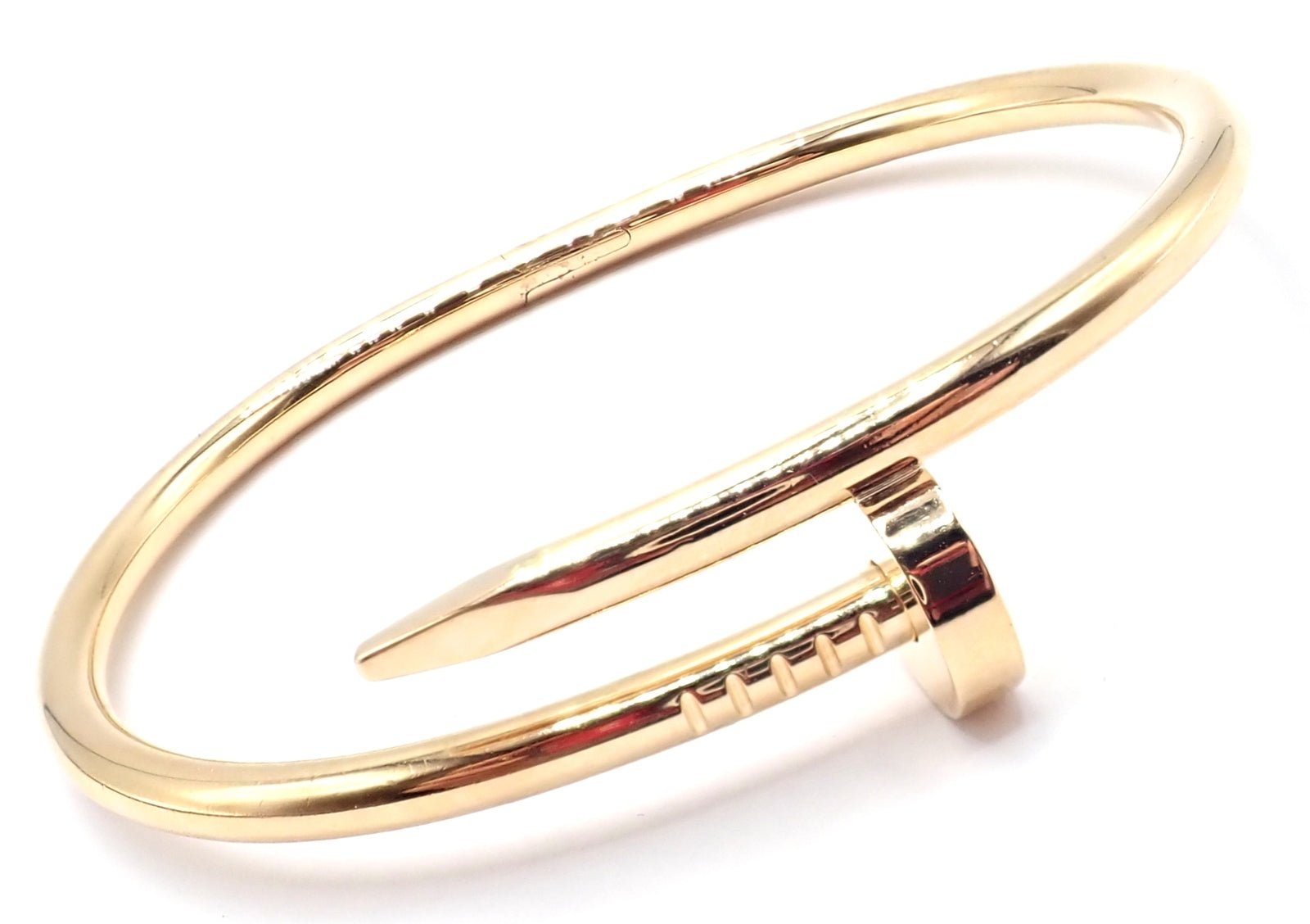 Cartier Juste un Clou Nail 18k Yellow Gold Bangle Bracelet Size 17 Paper | Fortrove
