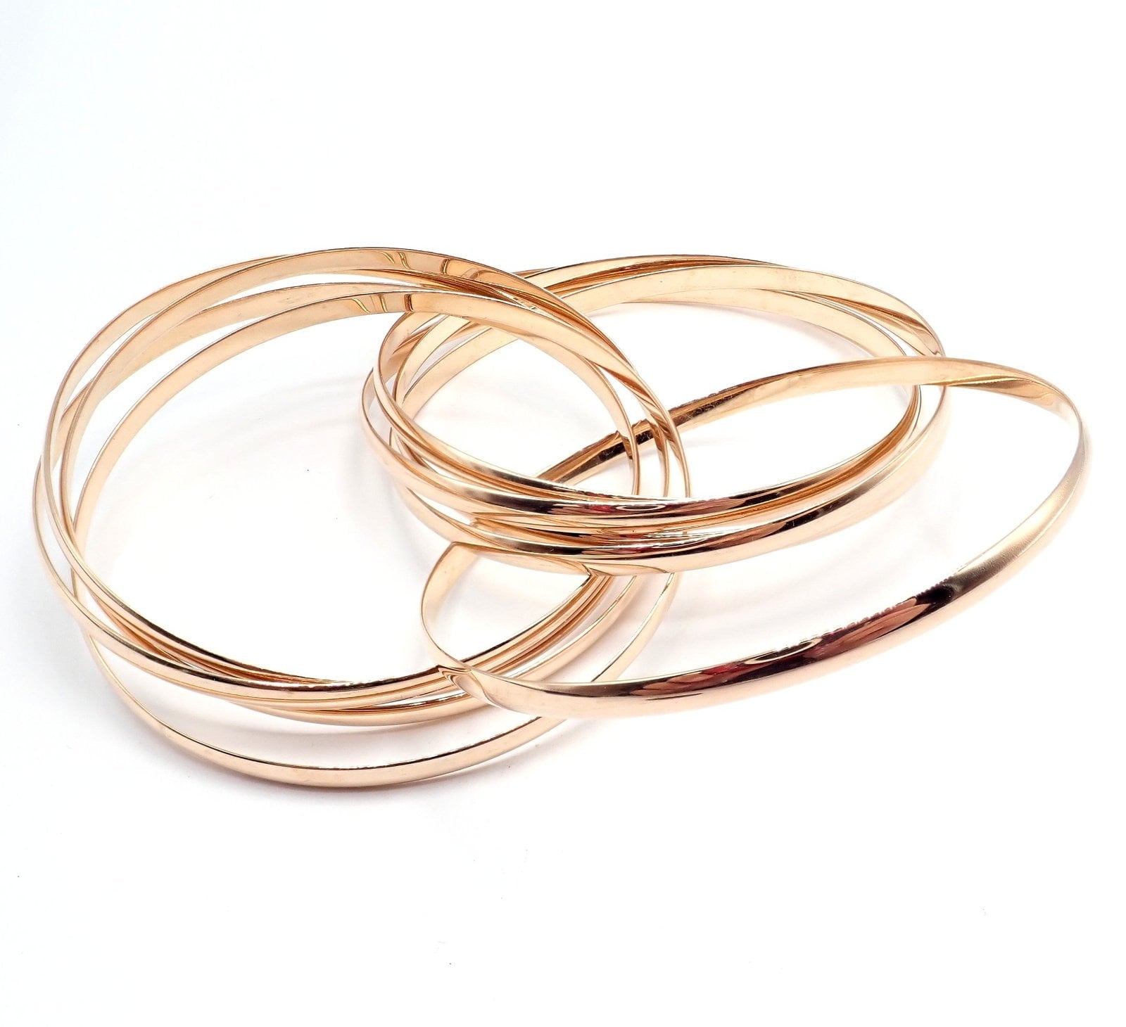 Cartier Jewelry & Watches:Fine Jewelry:Bracelets & Charms Authentic! Tiffany & Co 18k Rose Gold 9 Row Melody Calife Picasso Large Bracelet