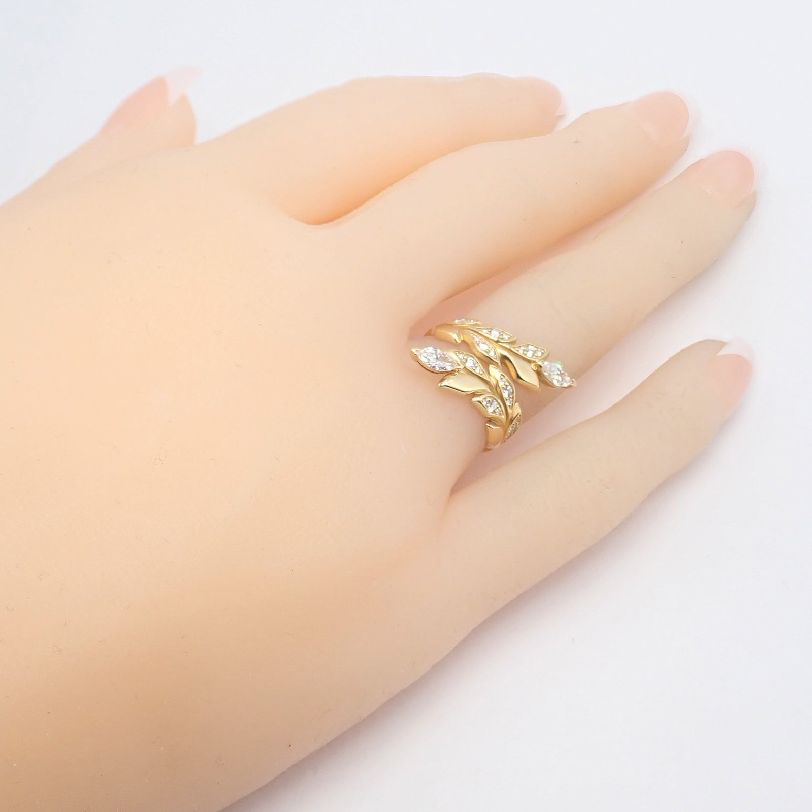 Tiffany & Co. Jewelry & Watches:Fine Jewelry:Rings Authentic! Tiffany & Co 18k Yellow Gold Diamond Victoria Vine Bypass Ring