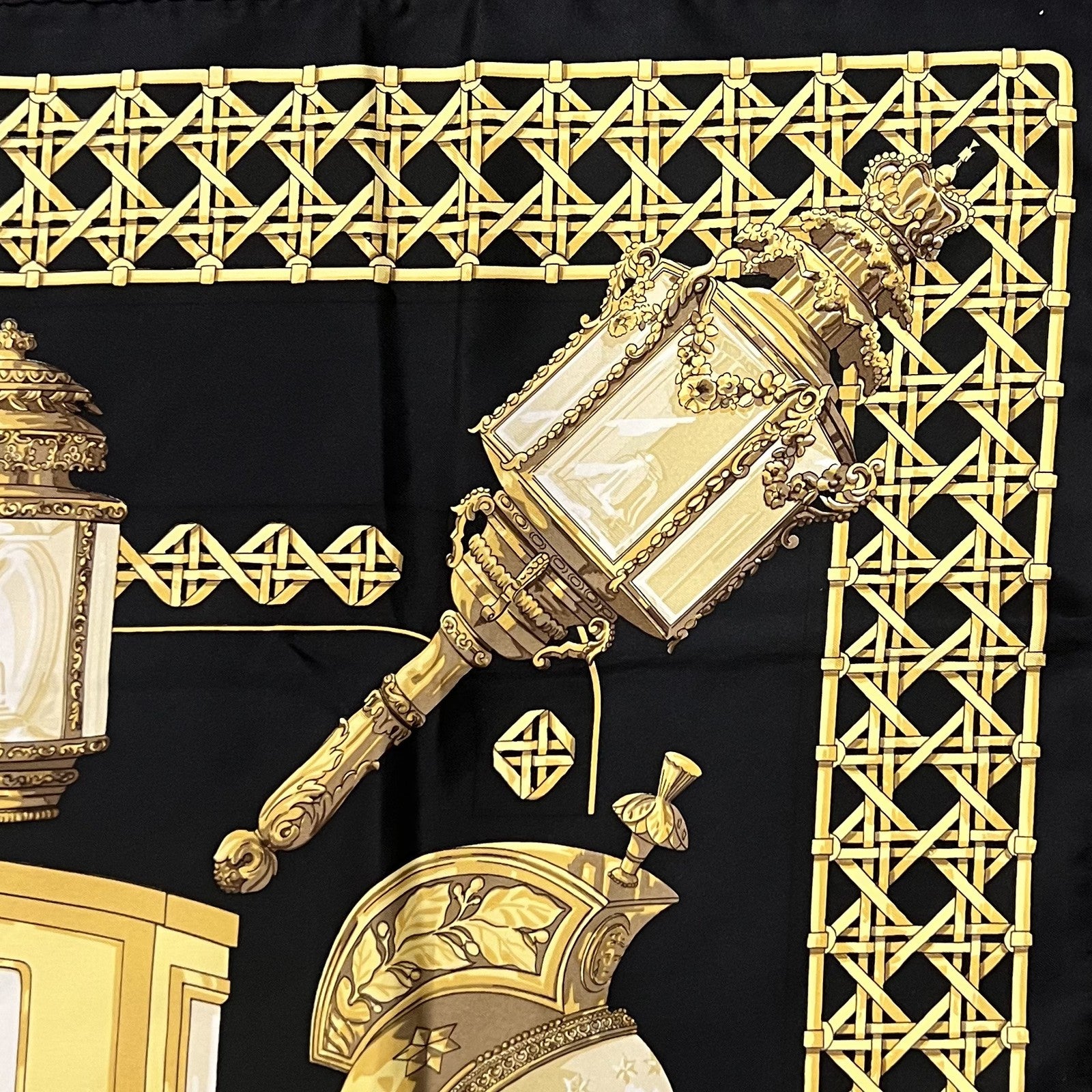 Authentic RARE! Hermes Feux de Route Vintage 90cm Silk Scarf | Fortrove