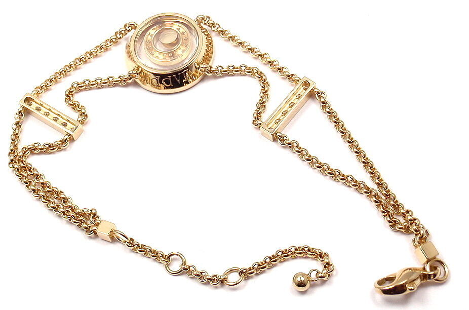 Chopard Jewelry & Watches:Fine Jewelry:Bracelets & Charms Rare! Authentic Chopard Happy Spirit Diamond Chain Bracelet Retail $13,200