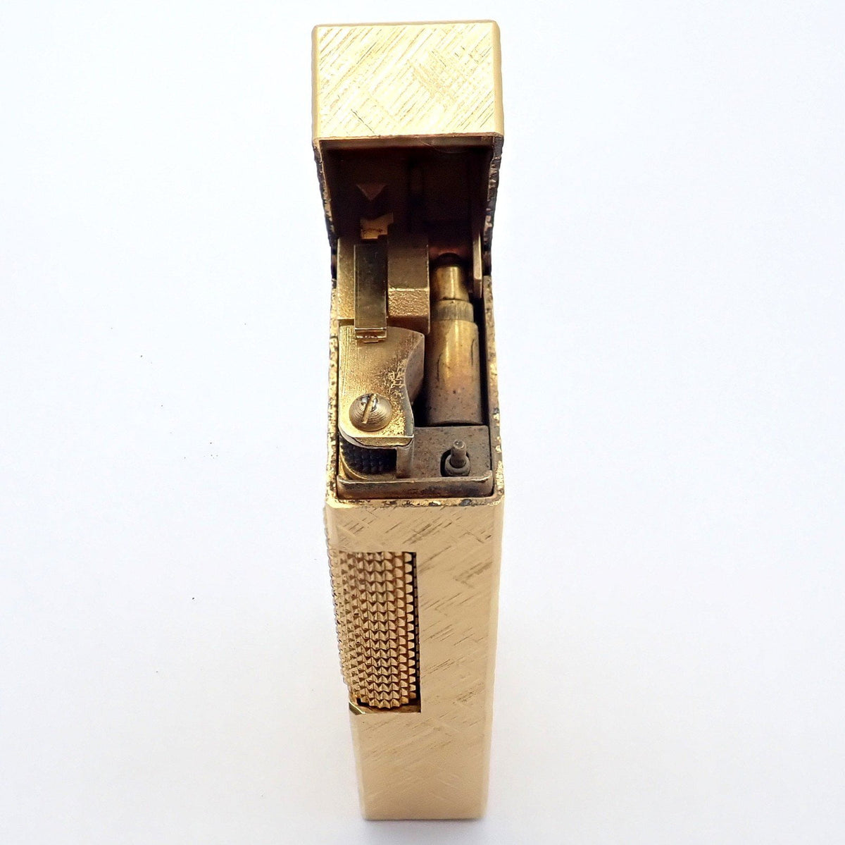 Dunhill Collectibles:Tobacciana:Lighters:Dunhill Vintage Dunhill Gold Plated Rollagas Lighter 1970's Monogrammed