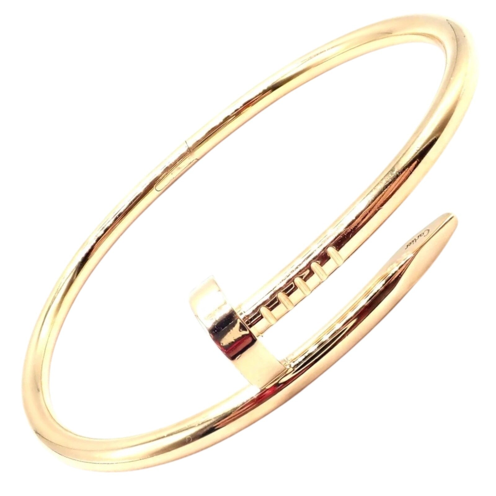Cartier Juste un Clou Nail 18k Yellow Gold Bangle Bracelet Size 17 Paper | Fortrove