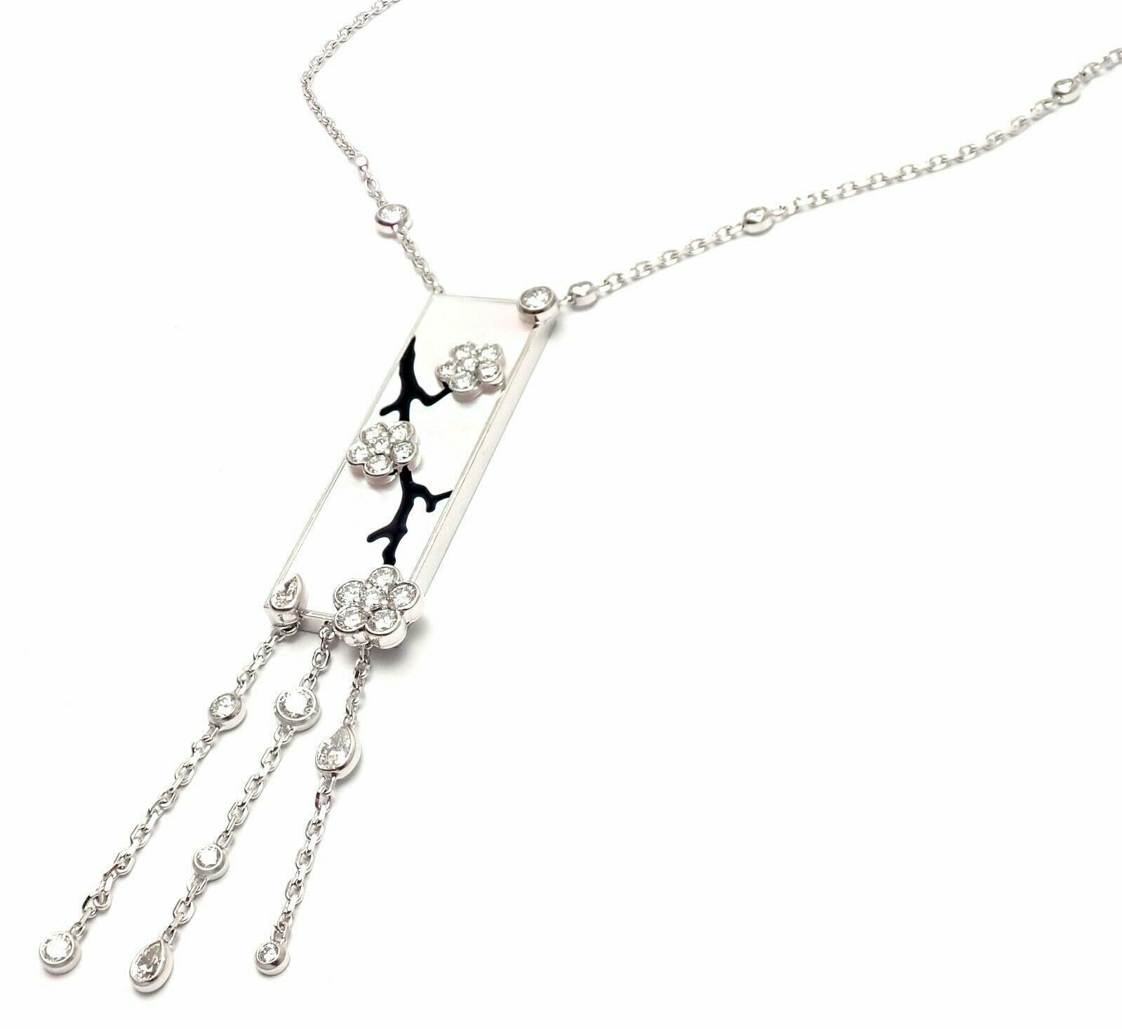 Van Cleef & Arpels Jewelry & Watches:Fine Jewelry:Necklaces & Pendants Authentic! Van Cleef & Arpels Miroir Des Eaux 18k Gold Diamond MOP Necklace