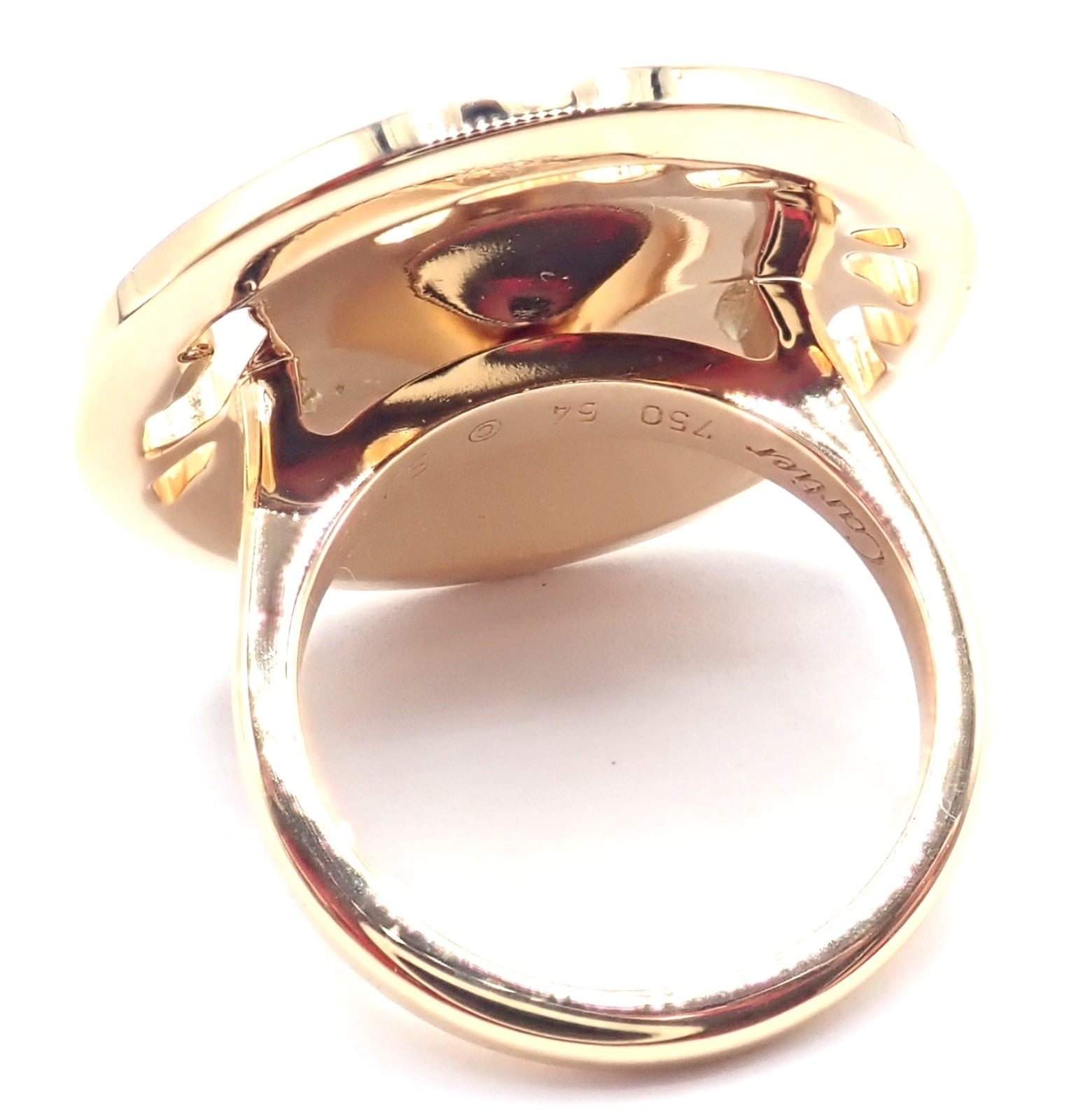 Cartier Jewelry & Watches:Fine Jewelry:Rings Authentic! Cartier Panther 18k Yellow Gold Diamond Lacquer Tsavorite Ring