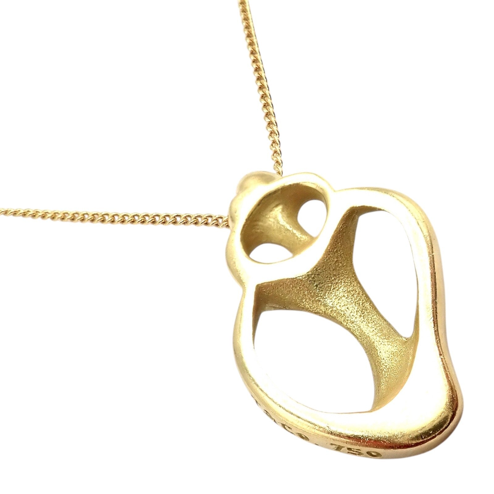 Authentic! Vintage Tiffany & Co 18K Yellow Gold Sea Shell Pendant Necklace 1980 | Fortrove