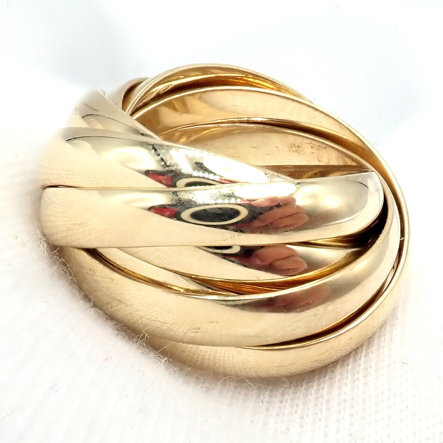 Authentic! Tiffany & Co 18k Yellow Gold 9 Row Melody Calife Picasso Ring sz 5 | Fortrove