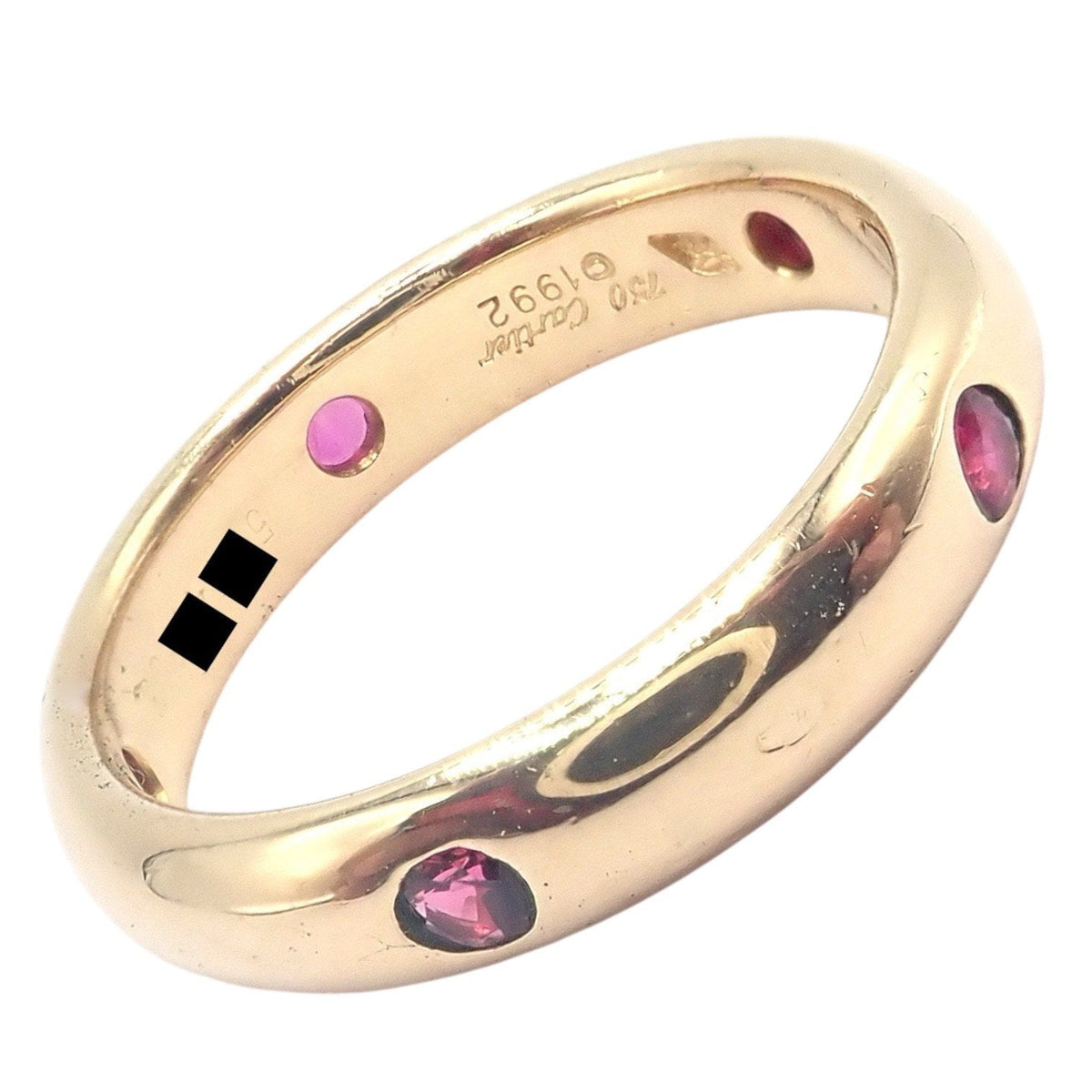 Cartier Jewelry & Watches:Fine Jewelry:Rings Authentic! Cartier Stella 18k Rose Gold Ruby Band Ring Size 51