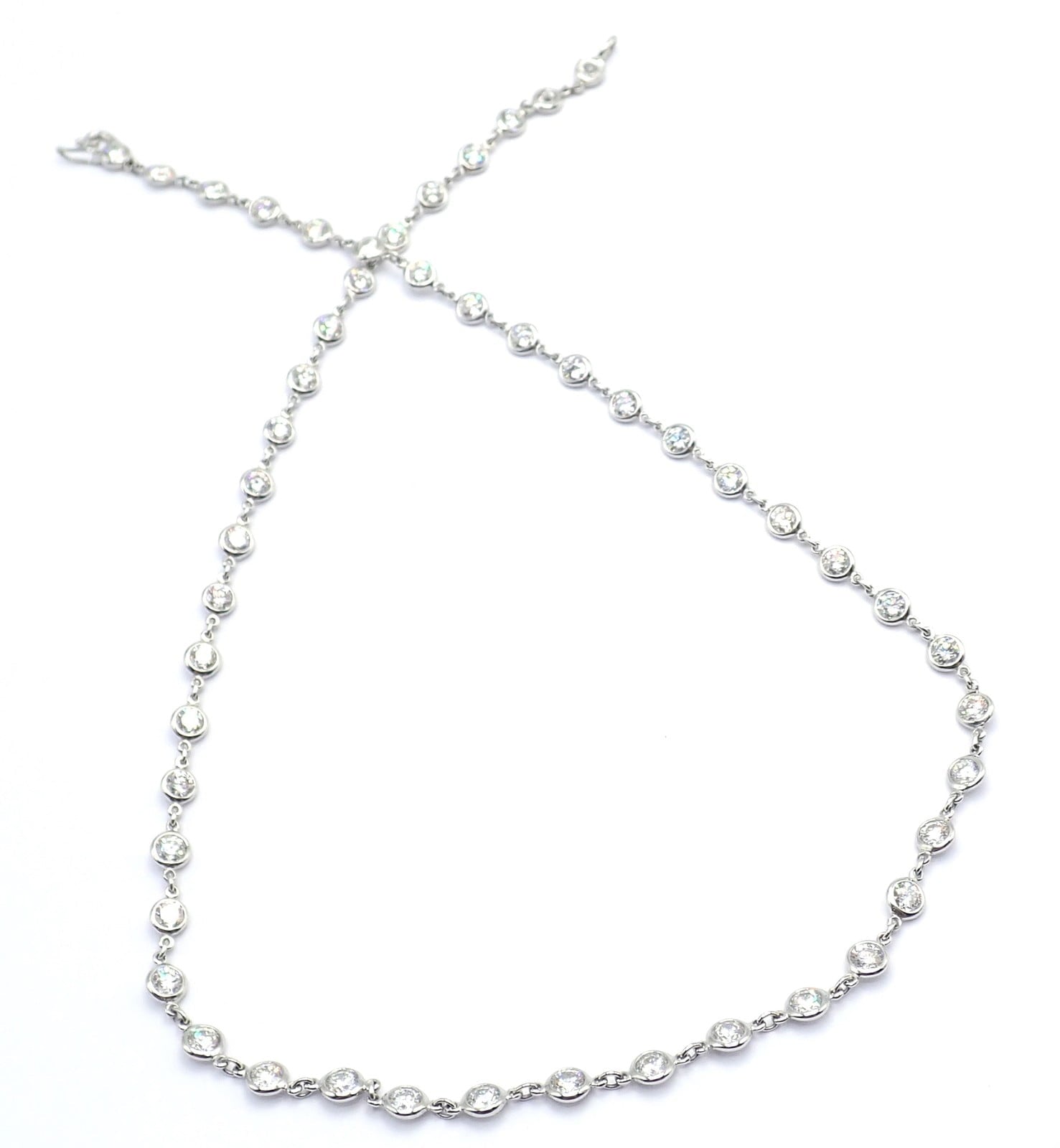 Tiffany & Co. Jewelry & Watches:Fine Jewelry:Necklaces & Pendants Authentic! Tiffany & Co Peretti Platinum Diamonds By The Yard Necklace $60,000