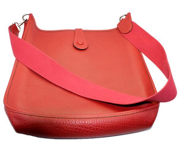 Hermes Clothing, Shoes & Accessories:Women:Women's Bags & Handbags Authentic! Hermes Evelyne Brick Red Clemence Leather GM Handbag Purse