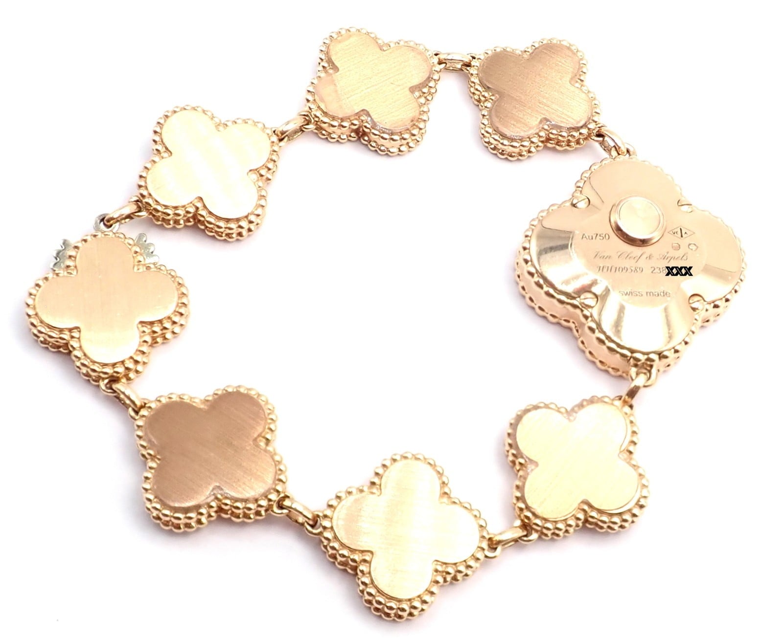 Van Cleef & Arpels Jewelry & Watches:Watches, Parts & Accessories:Watches:Wristwatches Authentic! Van Cleef & Arpels Vintage Diamond MOP Sweet Alhambra 18k Gold Watch
