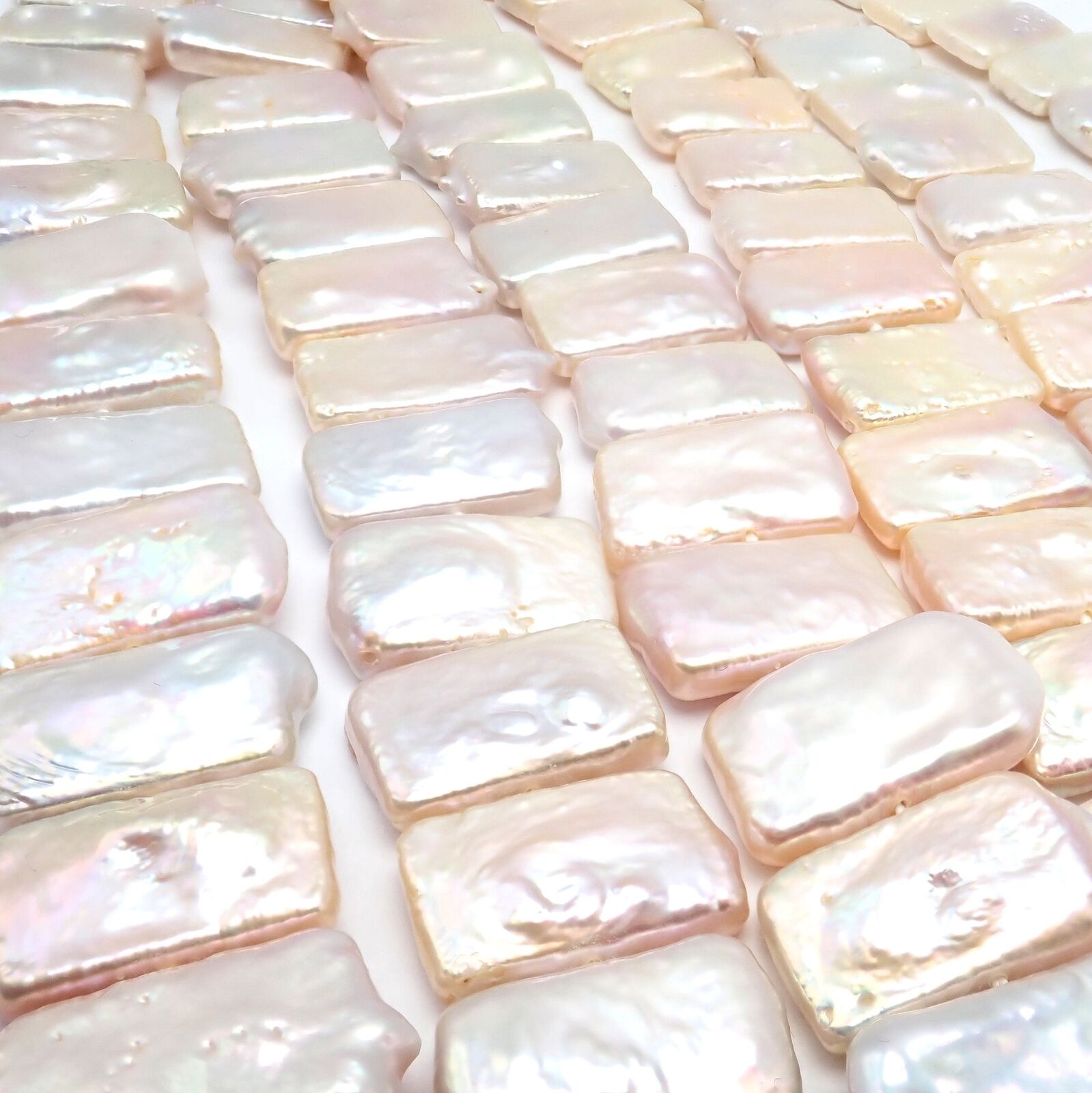 Rare! Angela Cummings 18k Yellow Gold Mother Of Pearl Three Row Necklace 1984 | Fortrove