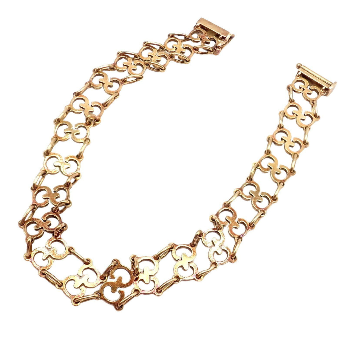 Gucci Jewelry & Watches:Fine Jewelry:Bracelets & Charms Vintage! Authentic Gucci 18k Yellow Gold Logo Bracelet