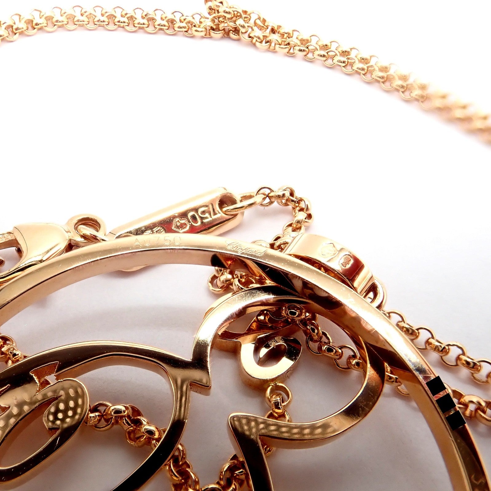 Rare! Chopard Disney World 18k Rose Gold Mickey Mouse Necklace | Fortrove