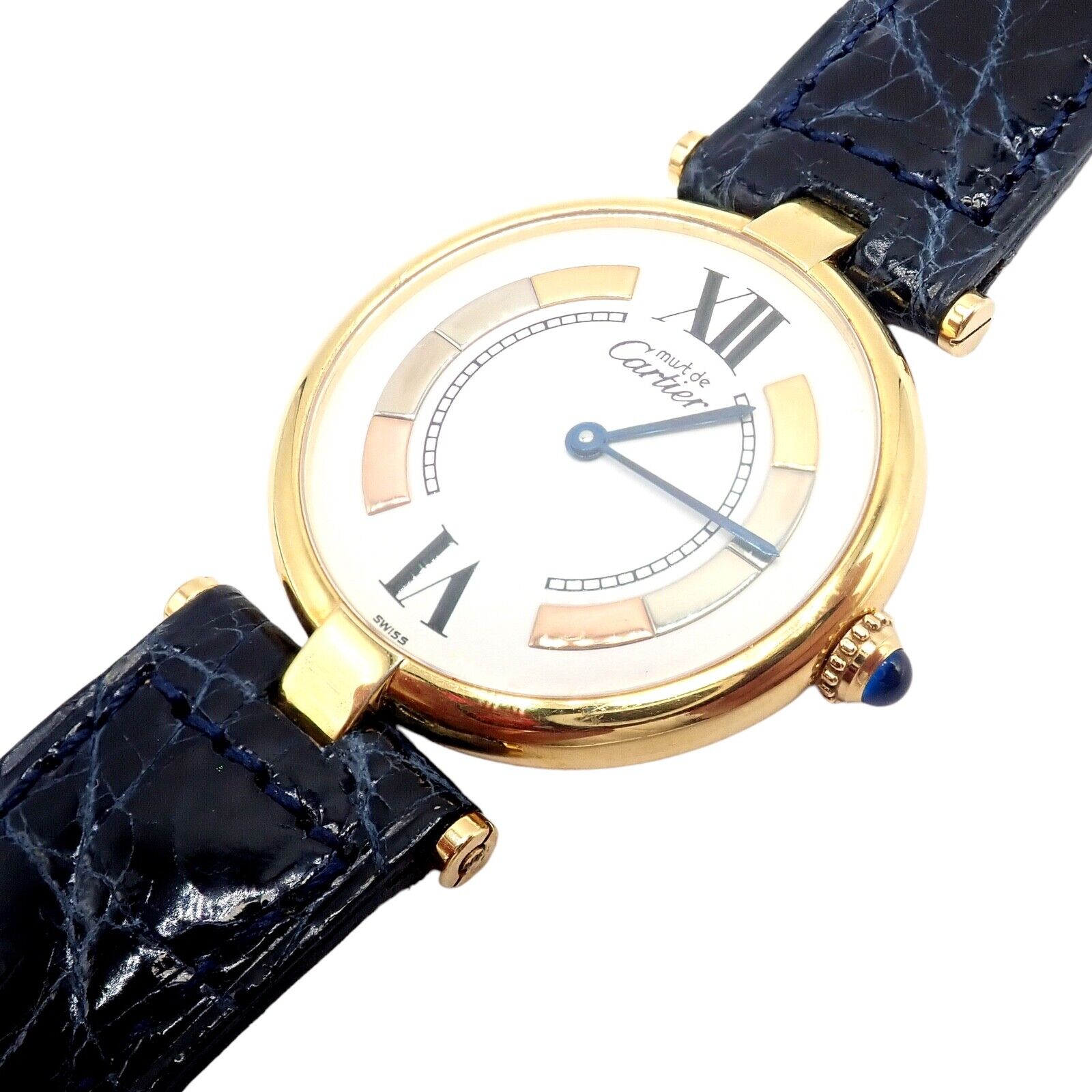 Cartier Must De Silver 925 Argent Vermeil Ronde Quartz 30mm Watch | Fortrove