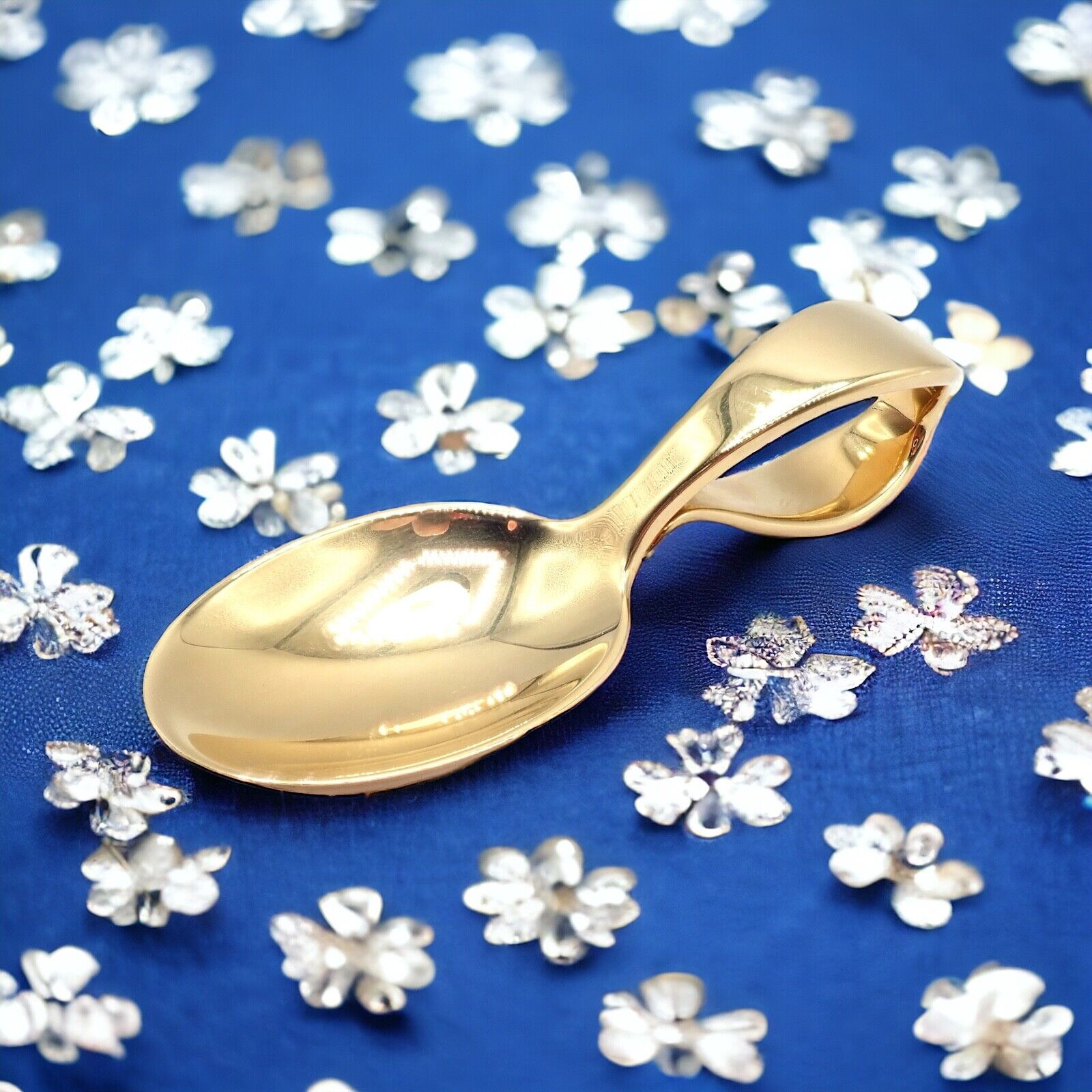 Vintage Estate! Tiffany & Co. Makers 18k Yellow Gold Baby Spoon 52.8g | Fortrove