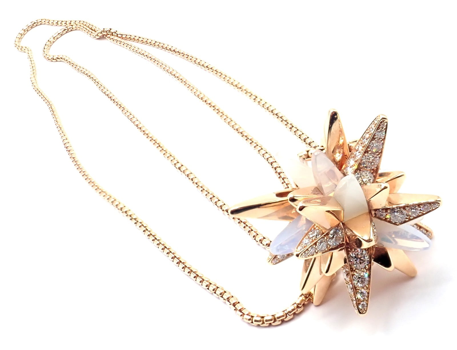 Cartier Jewelry & Watches:Fine Jewelry:Necklaces & Pendants Cartier 18k Rose Gold Limited Edition Diamond Meterore Fractal Pendant Necklace