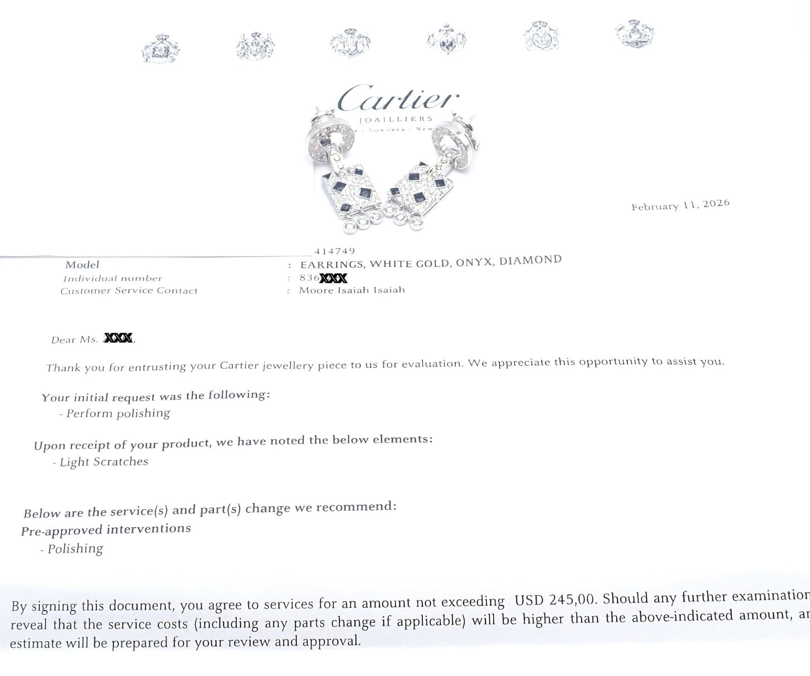 Cartier Jewelry & Watches:Fine Jewelry:Earrings Authentic! Cartier Panthere Panther 18k White Gold Diamond Black Onyx Earrings