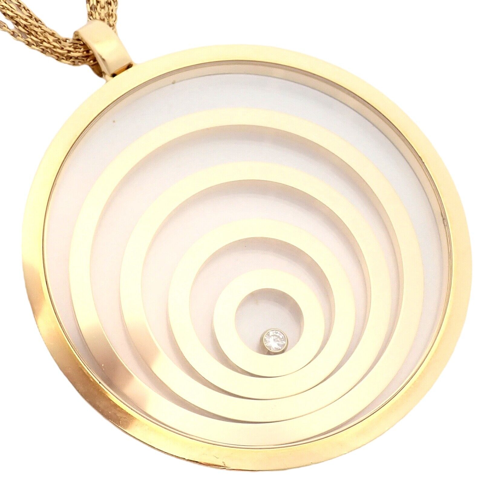 Chopard 18k Yellow Gold Extra Large Happy Spirit Diamond 5 Strand Necklace | Fortrove