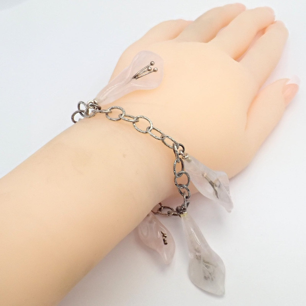 Buccellati Jewelry & Watches:Fine Jewelry:Bracelets & Charms Rare! Vintage Mario Buccellati Silver Quartz Calla Lily Bracelet