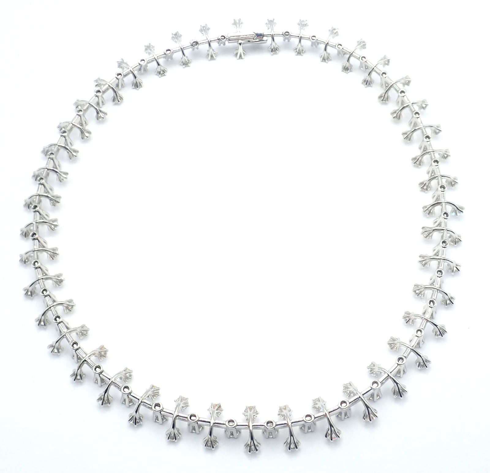 Tiffany & Co. Jewelry & Watches:Fine Jewelry:Jewelry Sets Authentic Tiffany & Co Spray Platinum Diamond Necklace Earrings Set Paper France