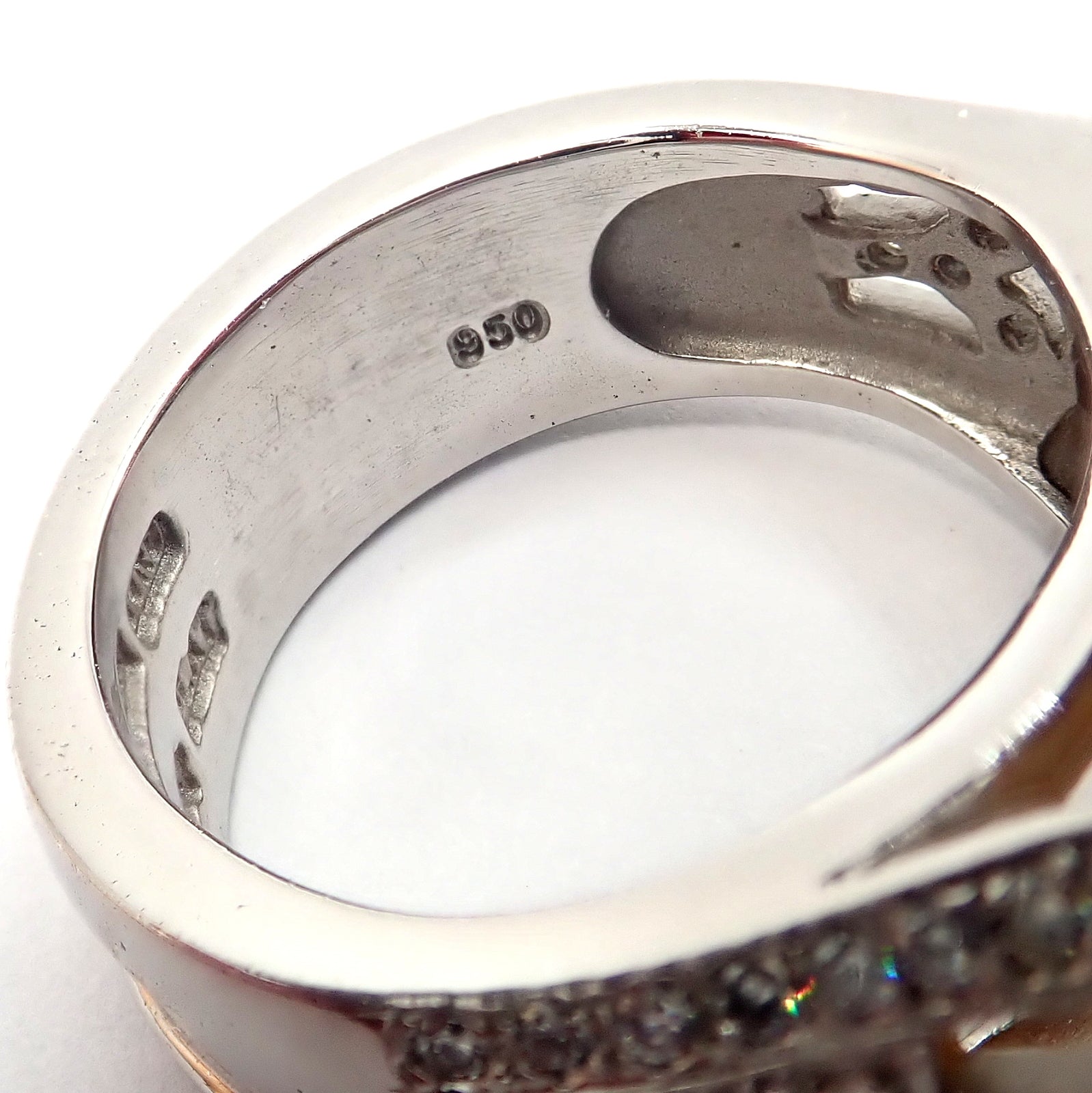 Kieselstein Cord Platinum 2.5ct Diamond Golden Citrine Cockatil Ring 1999 sz 6.5 | Fortrove