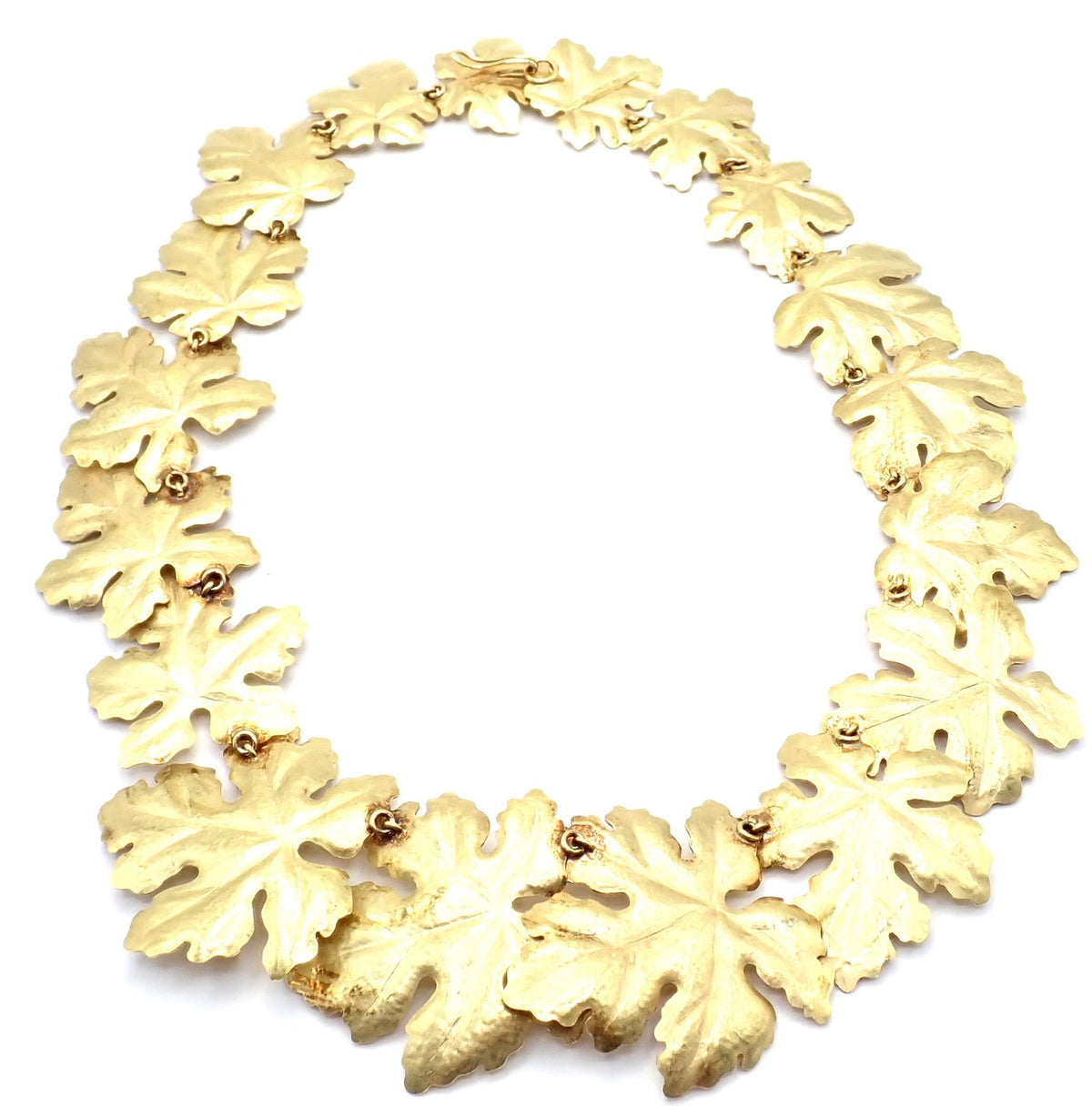 Angela Cummings for Tiffany & Co. Jewelry & Watches:Fine Jewelry:Necklaces & Pendants Rare! Authentic Tiffany & Co Angela Cummings 18k Yellow Gold Leaf Necklace 1981
