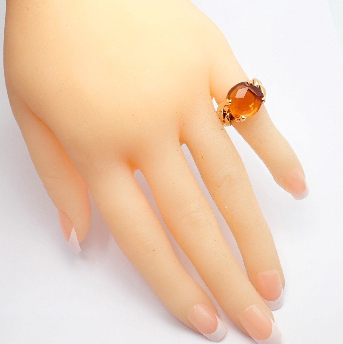 Pomellato Jewelry & Watches:Fine Jewelry:Rings Authentic! Pomellato 18k Yellow Gold Lola Madeira Curb Link Citrine Ring Sz 5