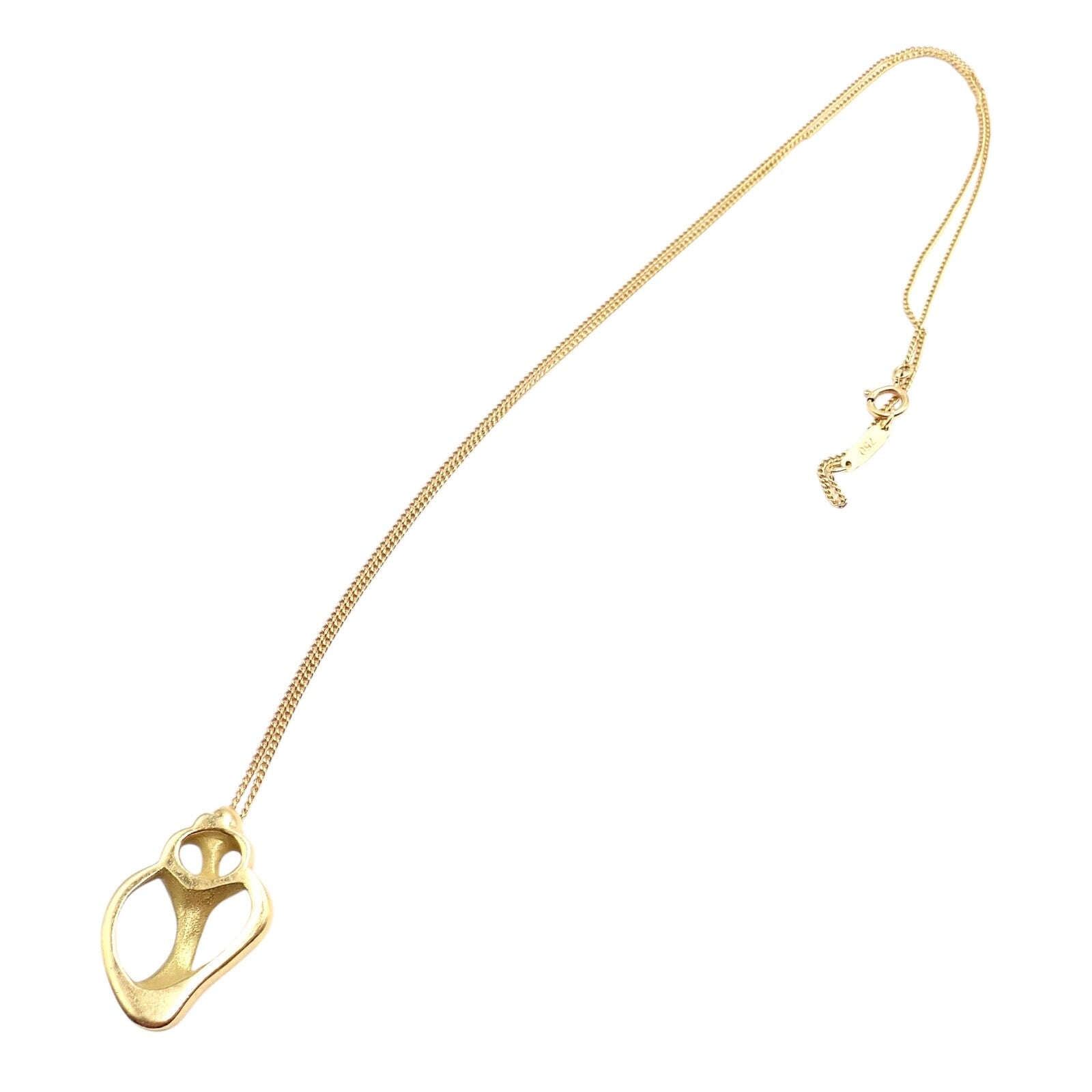 Authentic! Vintage Tiffany & Co 18K Yellow Gold Sea Shell Pendant Necklace 1980 | Fortrove