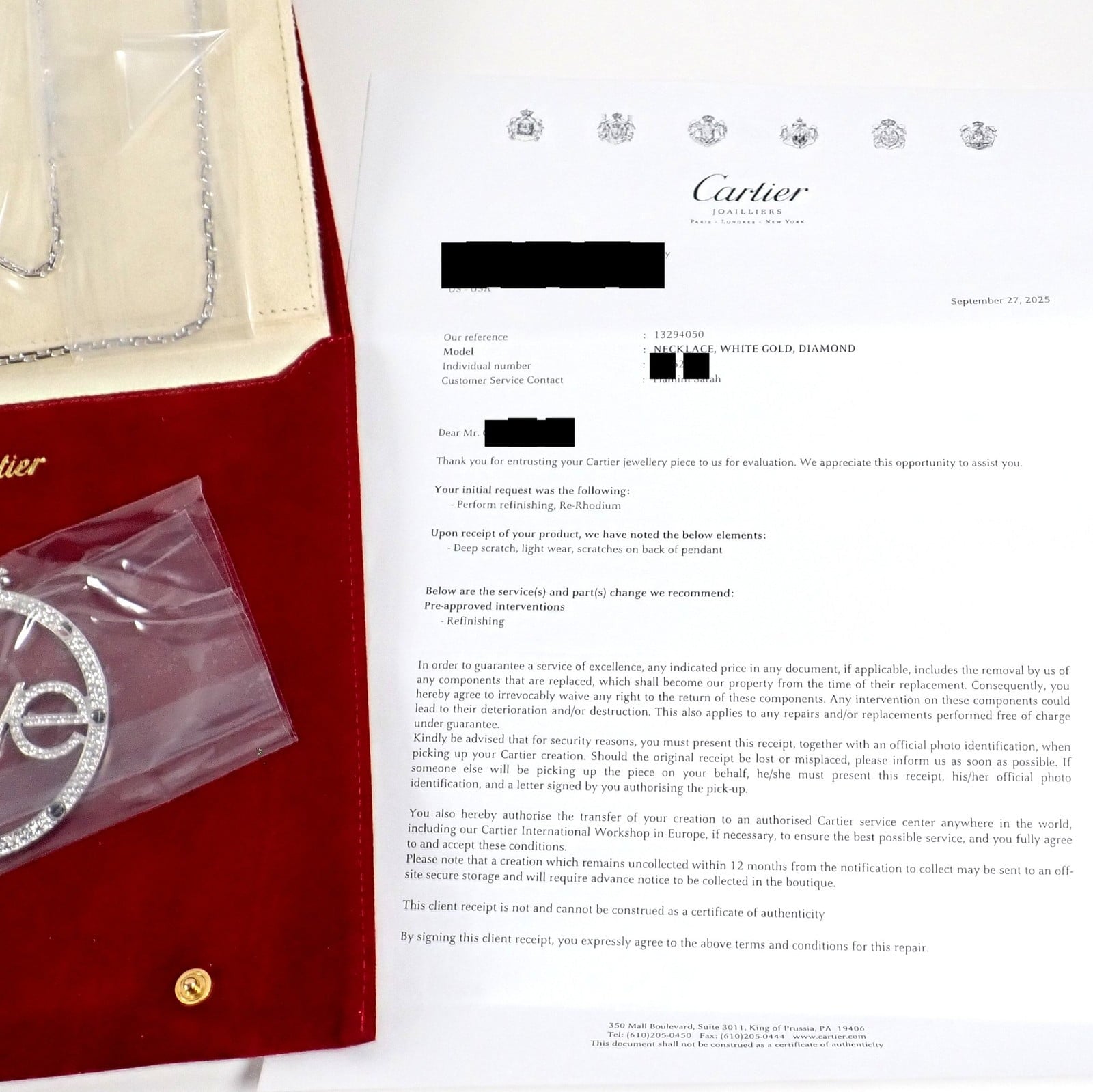 Cartier Jewelry & Watches:Fine Jewelry:Necklaces & Pendants Authentic! Cartier 18k White Gold Diamond Ceramic Large Love Pendant Necklace