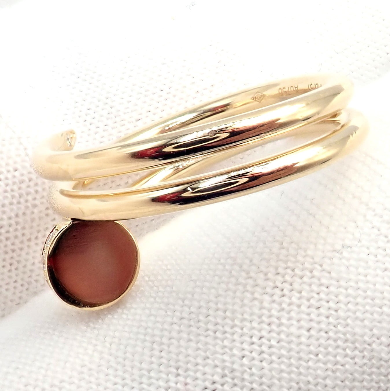 Cartier Jewelry & Watches:Fine Jewelry:Rings Authentic! Cartier Juste Un Clou 18k Yellow Gold Diamond Nail Band Ring 4.25