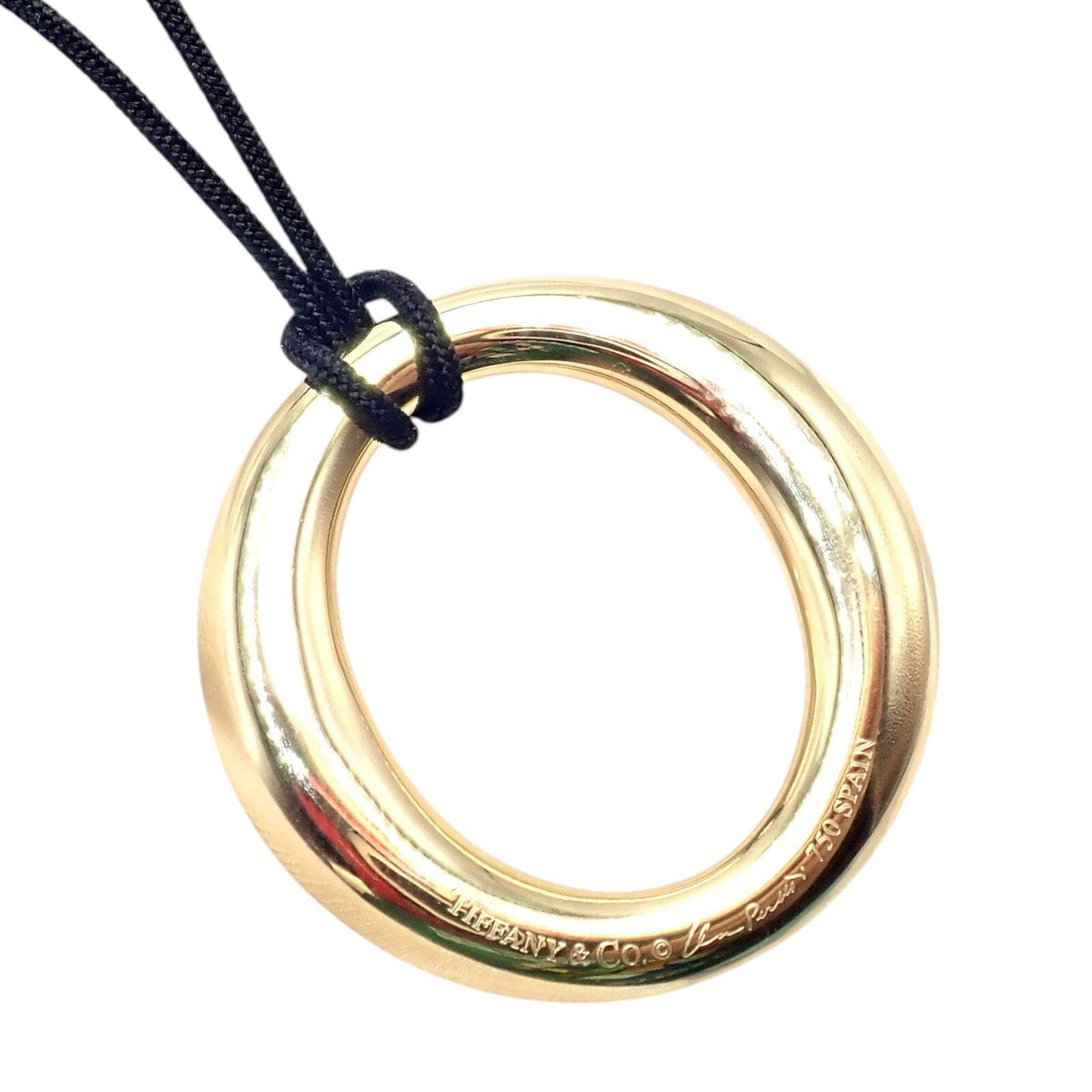 Tiffany & Co. Jewelry & Watches:Fine Jewelry:Necklaces & Pendants Authentic! Tiffany & Co 18k Yellow Gold Peretti 35mm Medium Sevillana Necklace