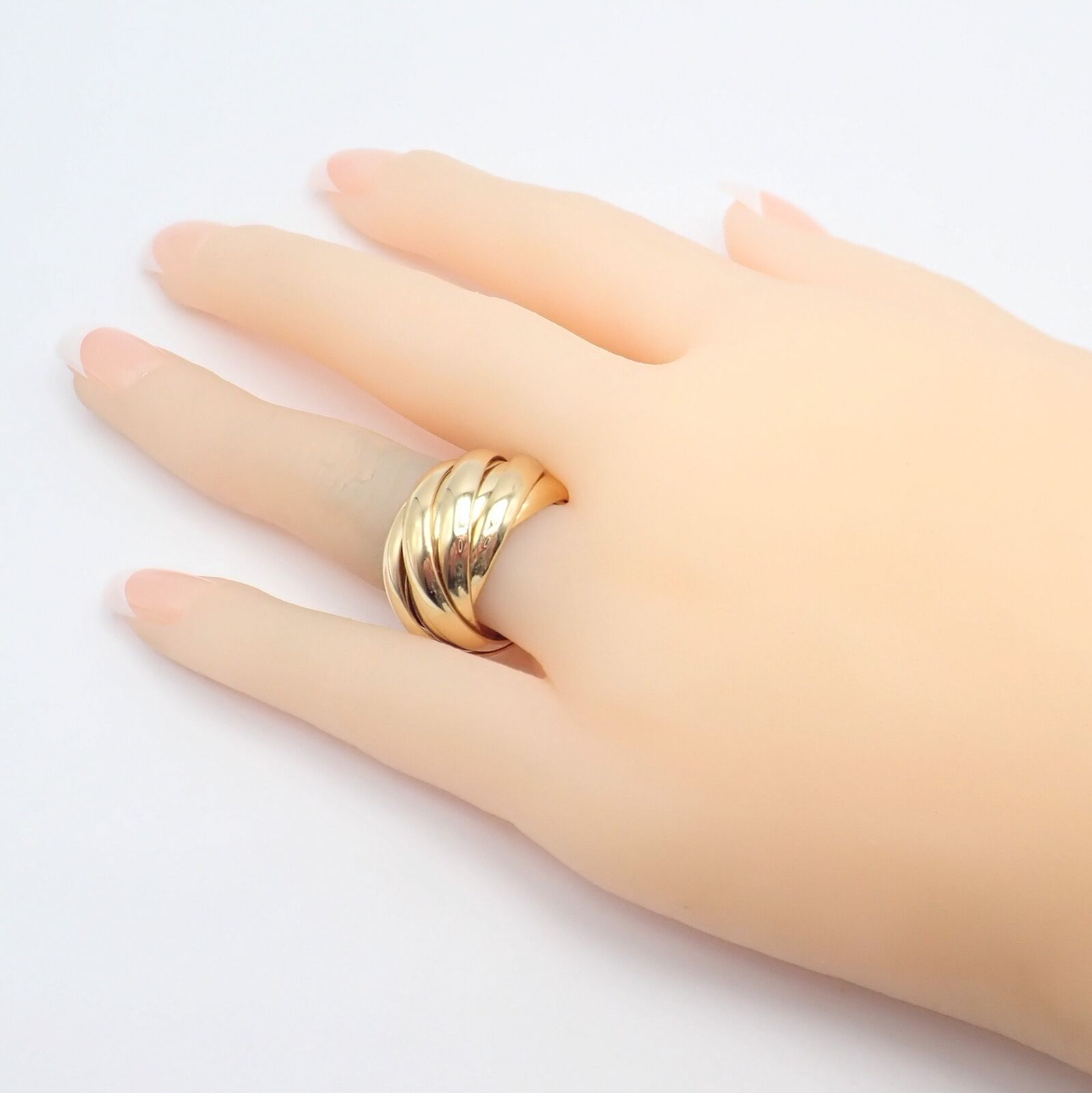 Authentic! Tiffany & Co 18k Yellow Gold 9 Row Melody Calife Picasso Ring sz 5 | Fortrove