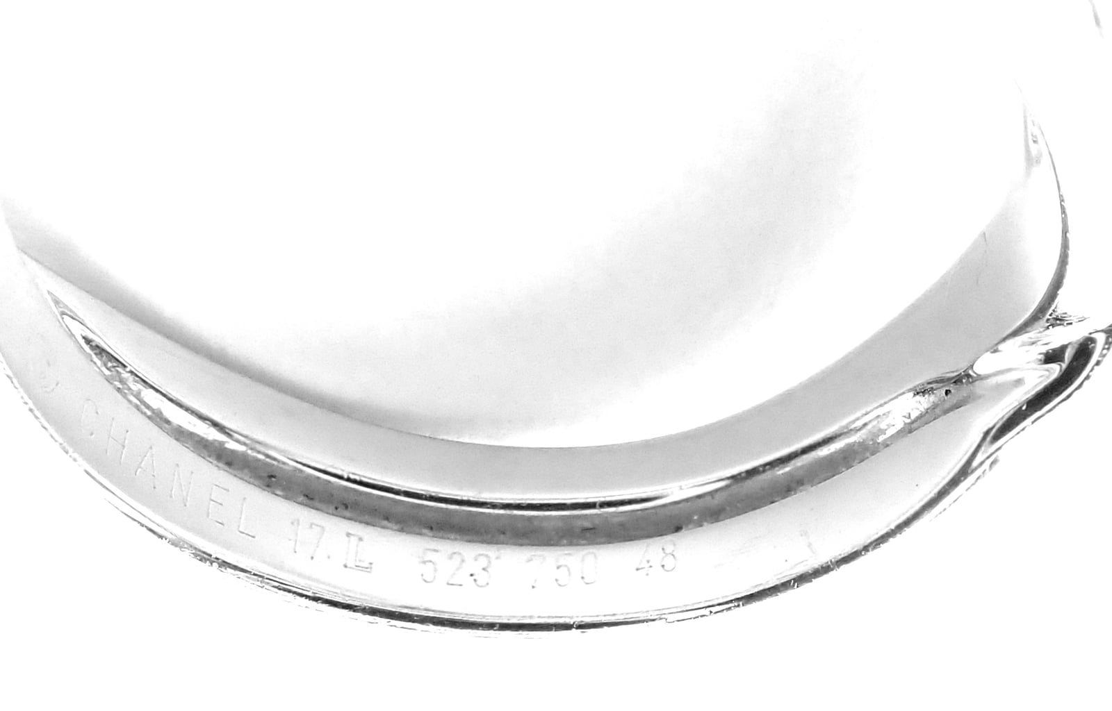 CHANEL Jewelry & Watches:Fine Jewelry:Rings Authentic! Chanel Camellia Flower 18k White Gold Aquamarine Sapphire Ring