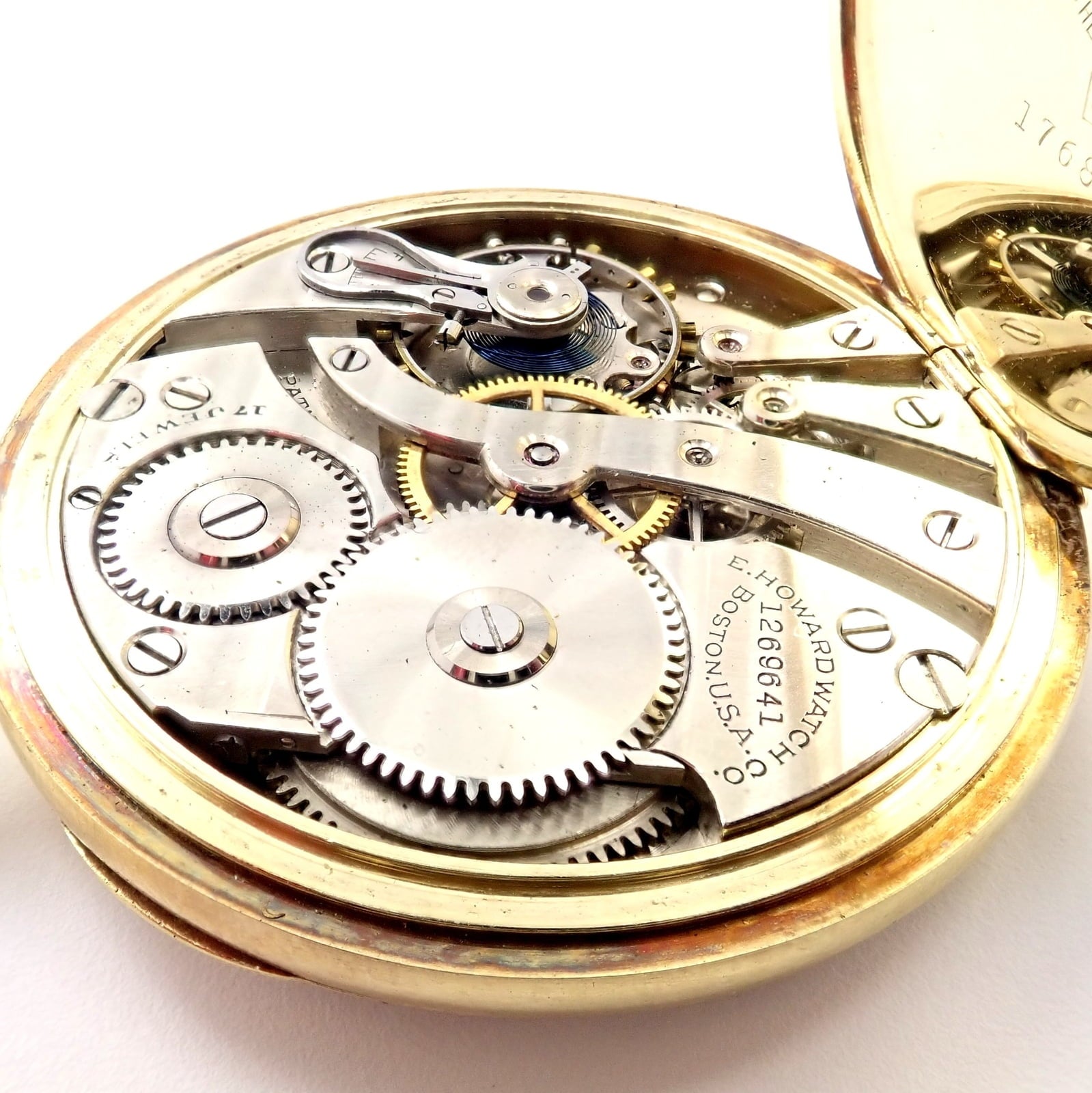 Howard Jewelry & Watches:Watches, Parts & Accessories:Watches:Pocket Watches Vintage Howard 14k Yellow Gold 46mm 17j Pocket Watch c. 1920's
