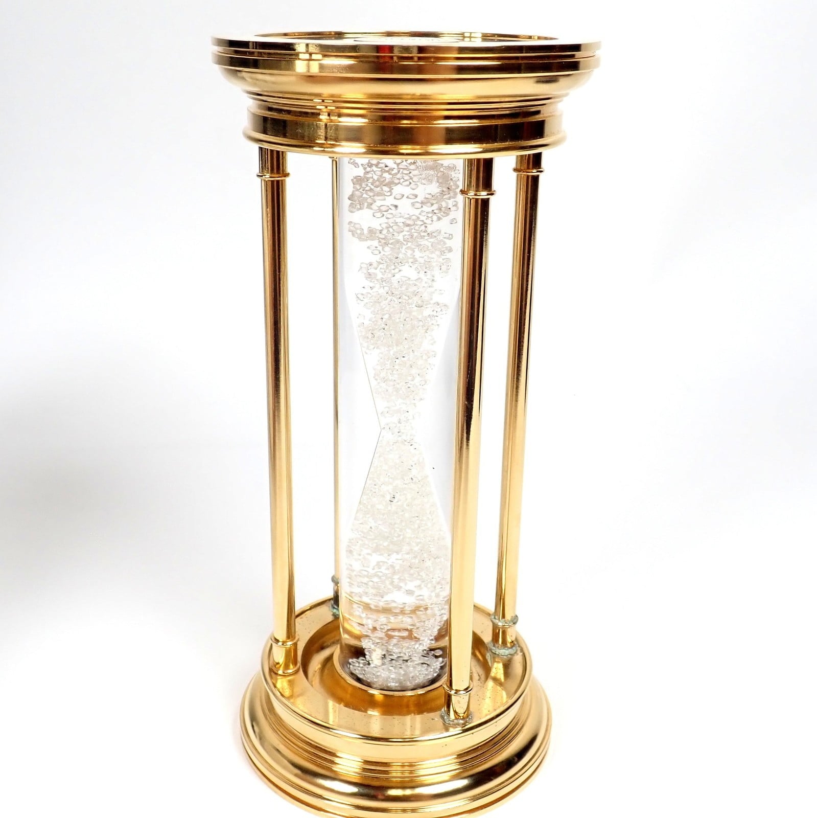 Authentic! De Beers Limited Edition Millennium 2000 Diamond Brass Hourglass | Fortrove
