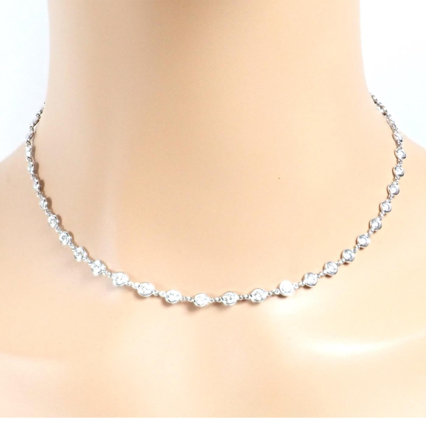 Tiffany & Co. Jewelry & Watches:Fine Jewelry:Necklaces & Pendants Authentic! Tiffany & Co Peretti Platinum Diamonds By The Yard Necklace $60,000