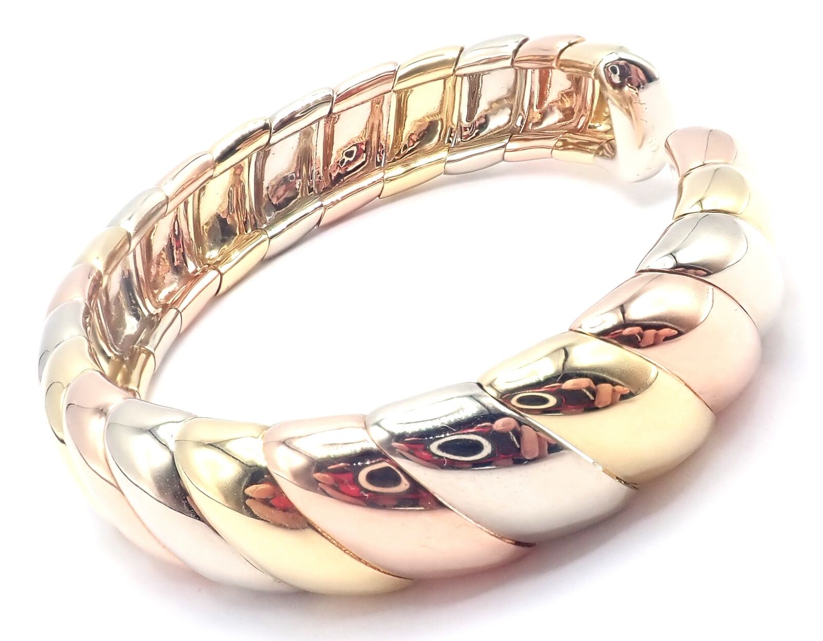 Cartier Jewelry & Watches:Fine Jewelry:Bracelets & Charms Authentic! Cartier Trinity 18k Multi Color Gold Cuff Bangle Bracelet
