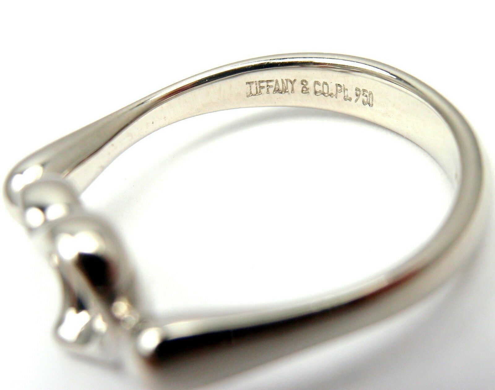 Tiffany & Co. Jewelry & Watches:Fine Jewelry:Rings Tiffany & Co. Platinum Peretti Diamond Open Heart Ring sz 5
