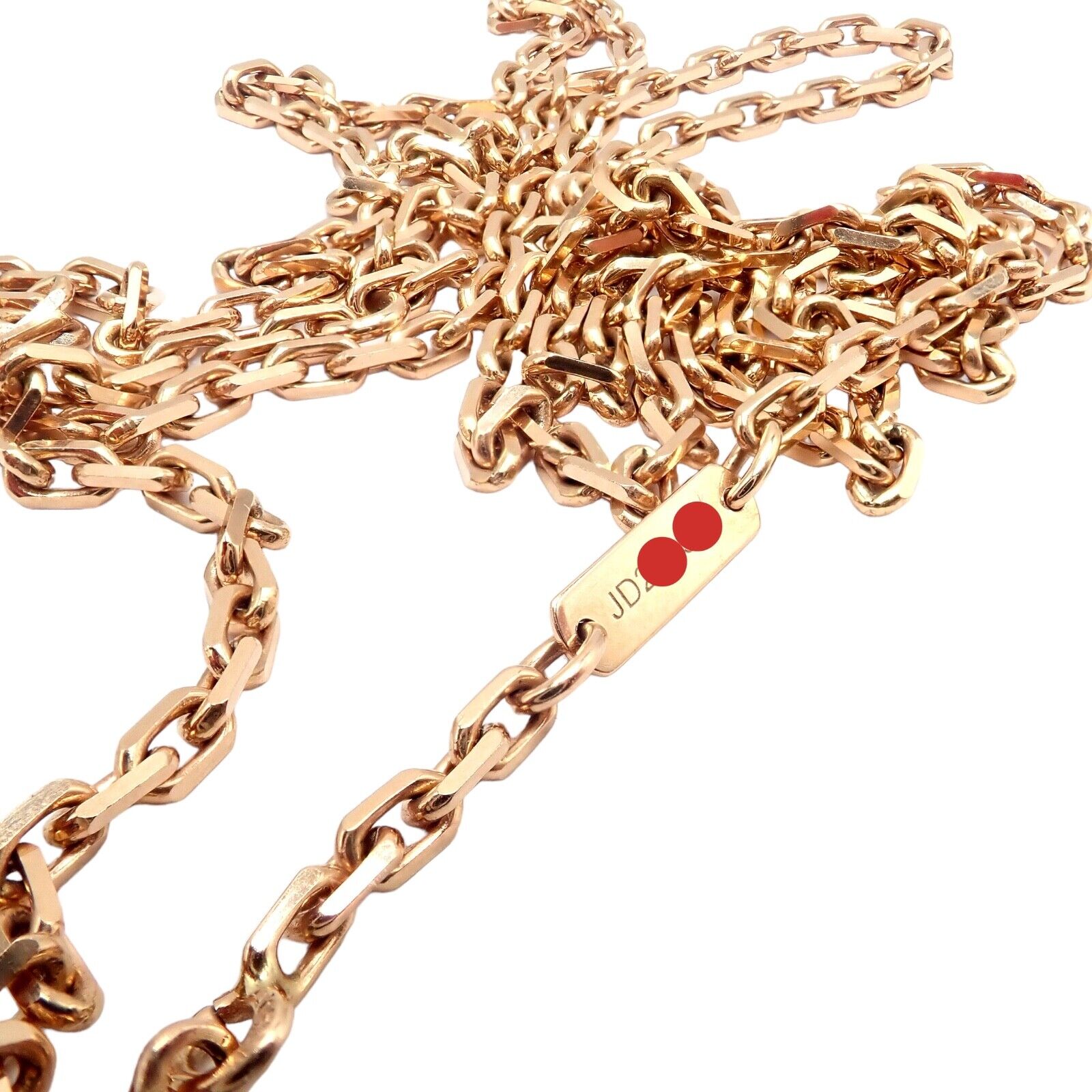 Van Cleef & Arpels Zodiaque 18k Rose Gold Leo Pendant Red Jasper Necklace + Cert | Fortrove