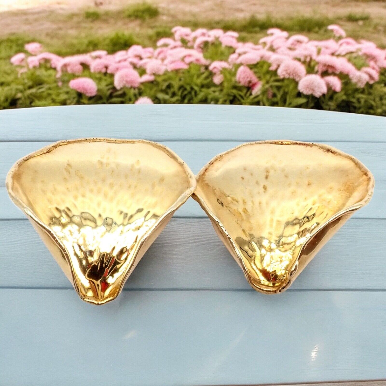 Authentic! Tiffany & Co Angela Cummings 18k Yellow Gold Rose Petal Earrings 1979 | Fortrove