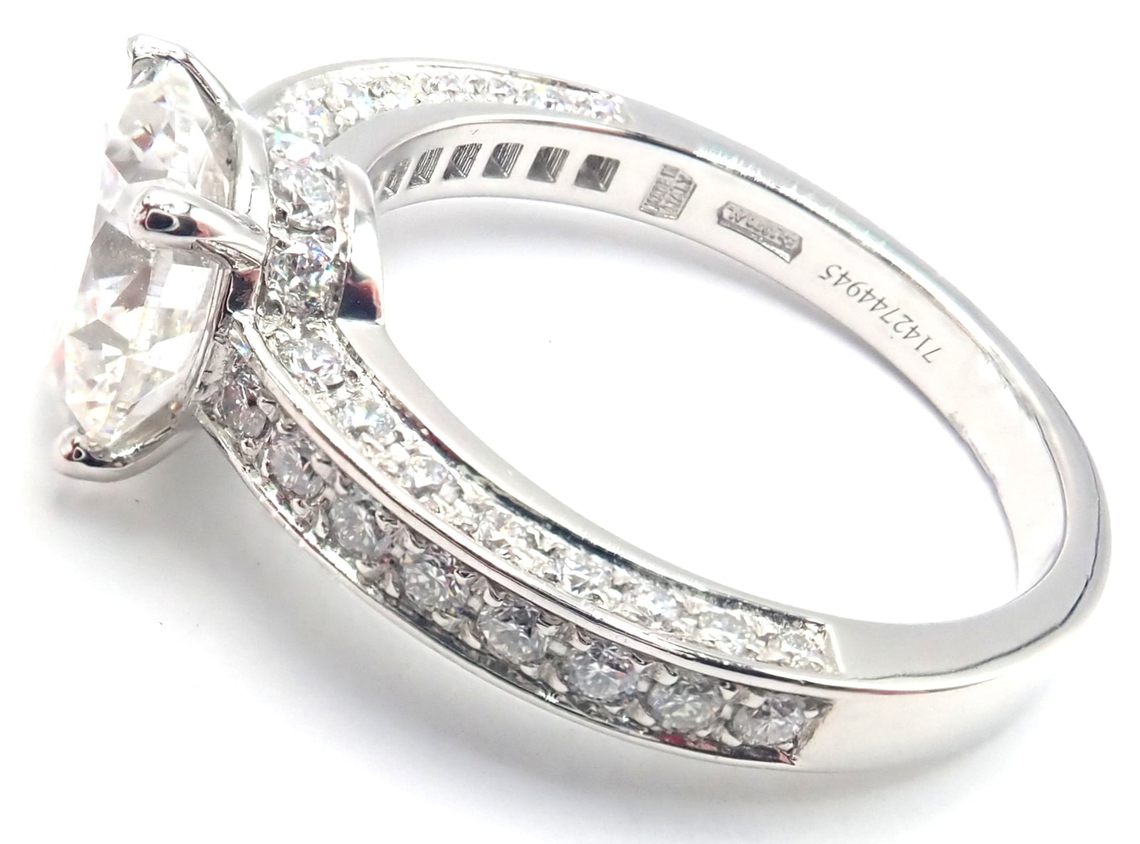 Bvlgari Jewelry & Watches:Fine Jewelry:Rings Authentic! Bulgari Bvlgari Platinum 4.04ct VS1 F Diamond Engagement Ring GIA